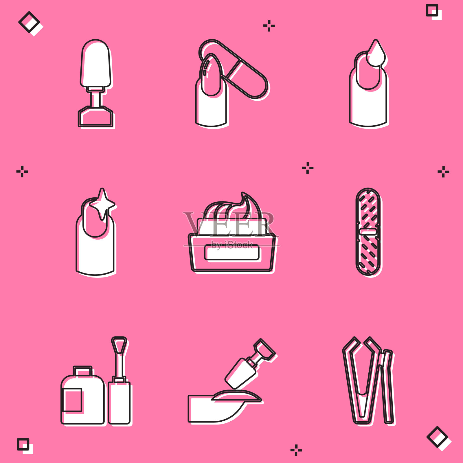 备有修甲锉铣刀图标素材