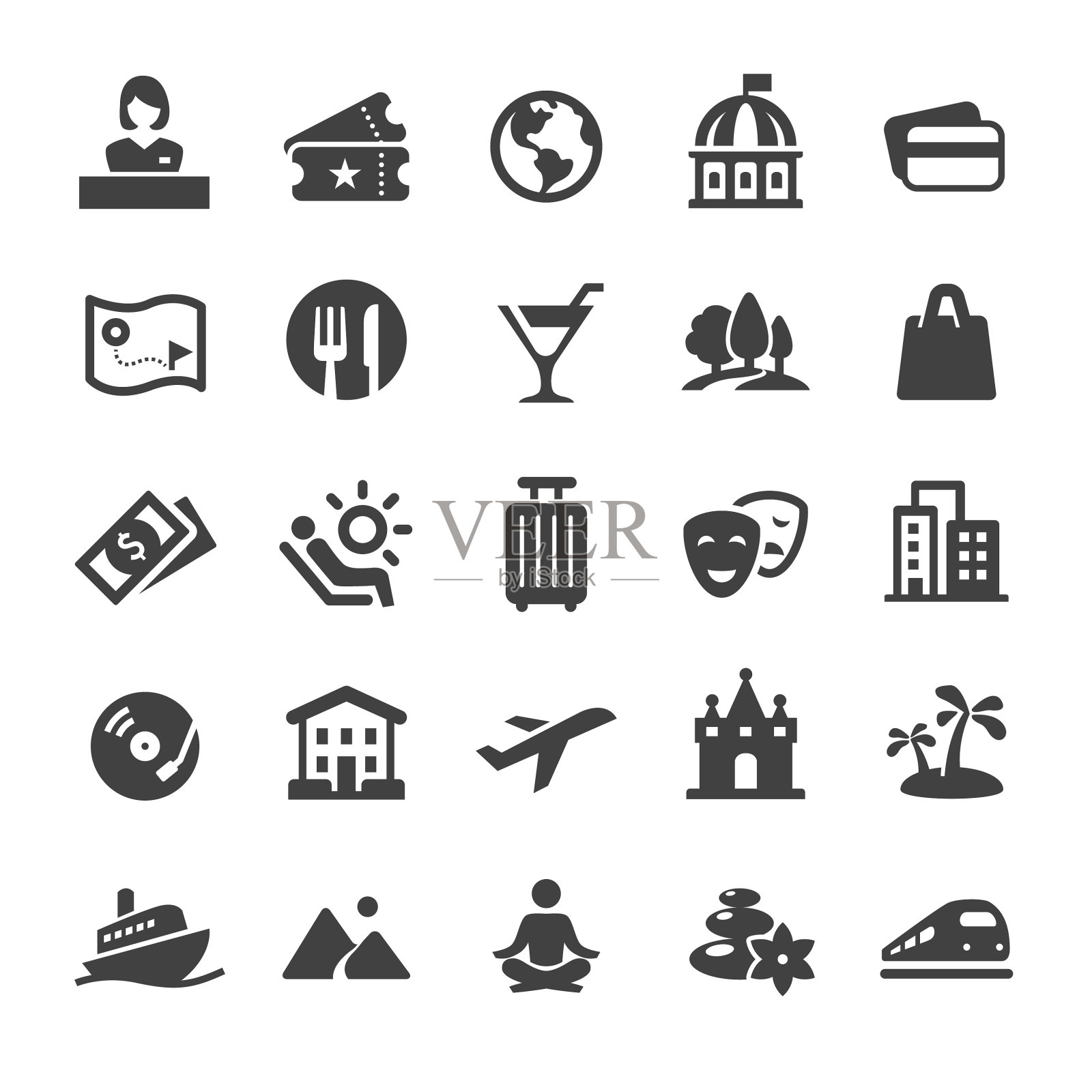 旅游和休闲图标-智能系列图标素材