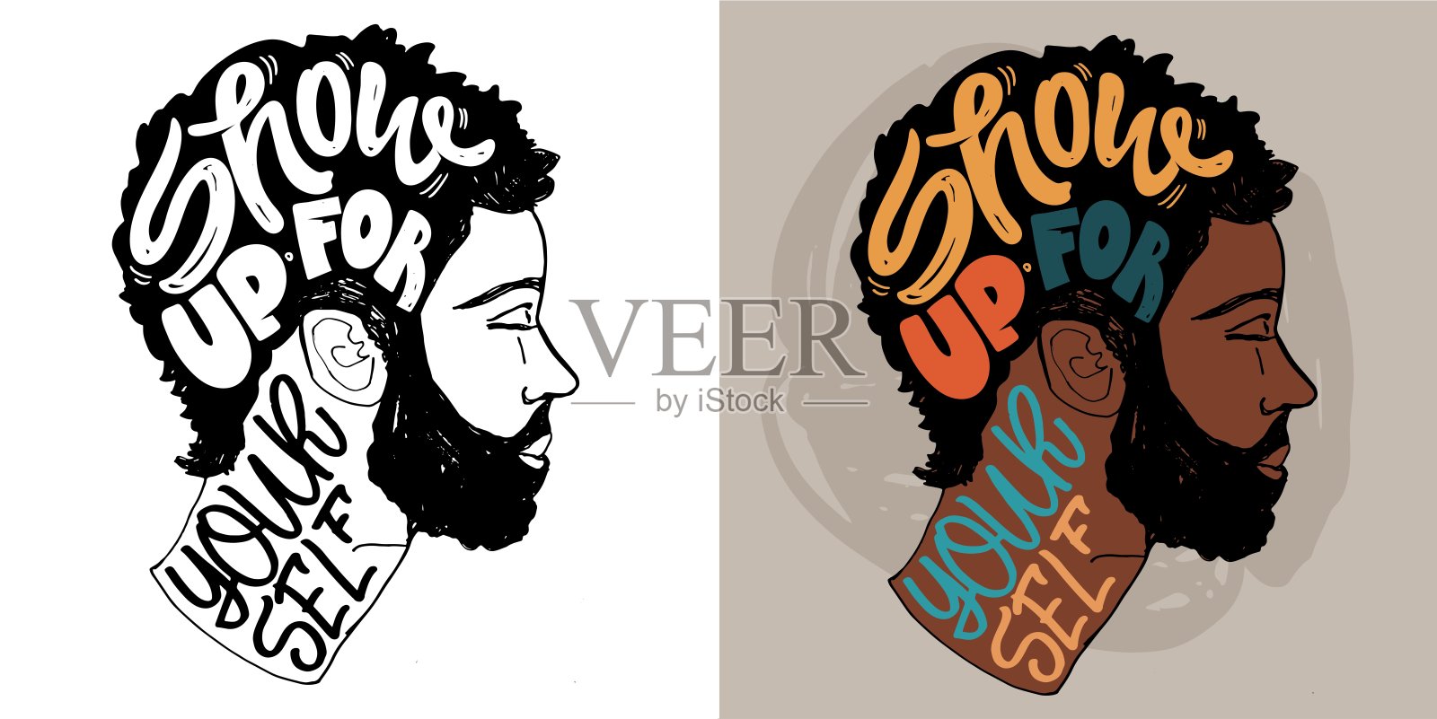 手写字母报价，独特的排版设计元素贺卡，装饰，印刷品和海报。插画图片素材