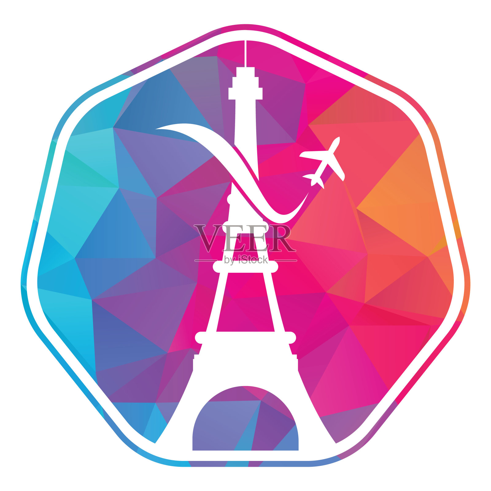 法国旅游插画图片素材