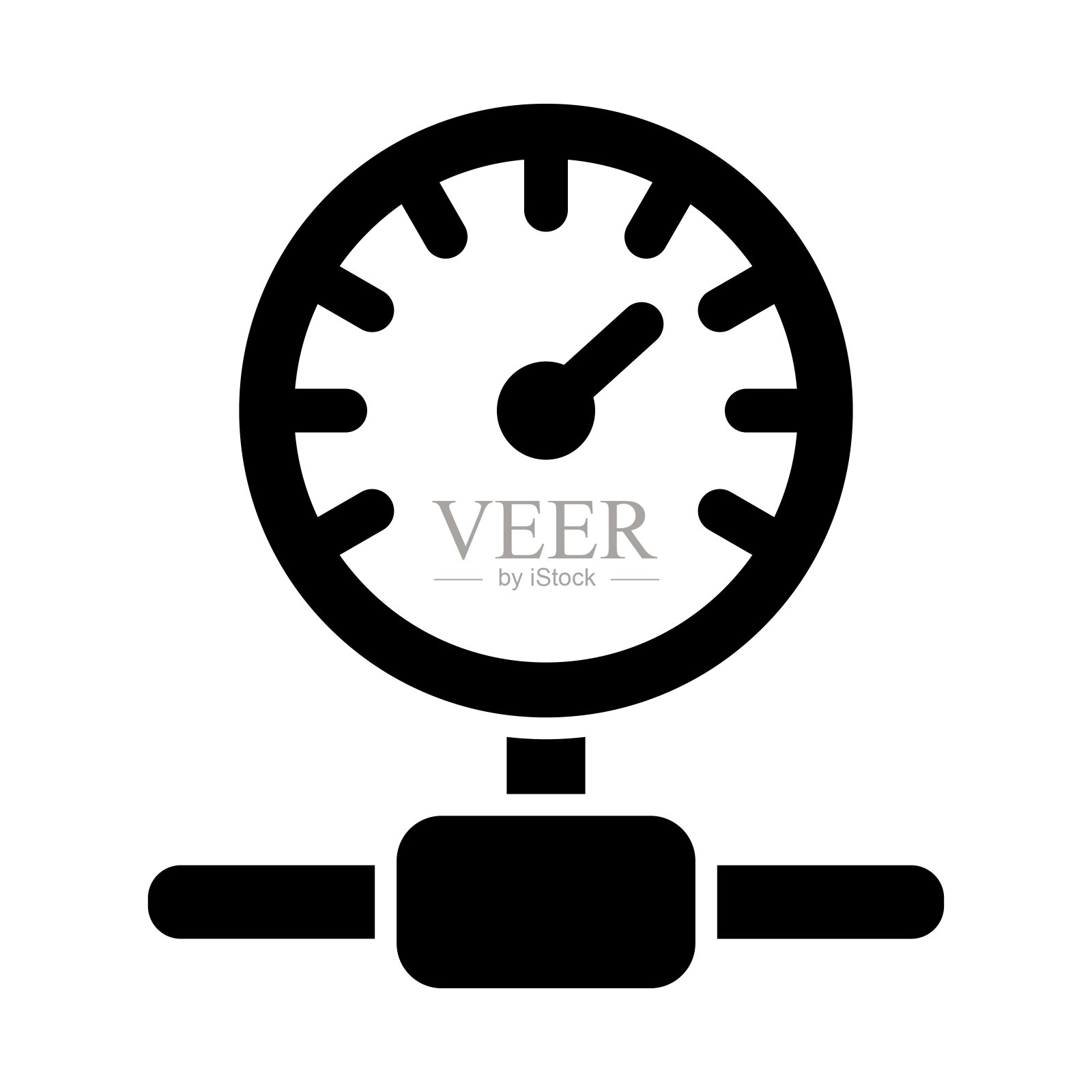 用于个人和商业用途的病毒载体字形图标。插画图片素材