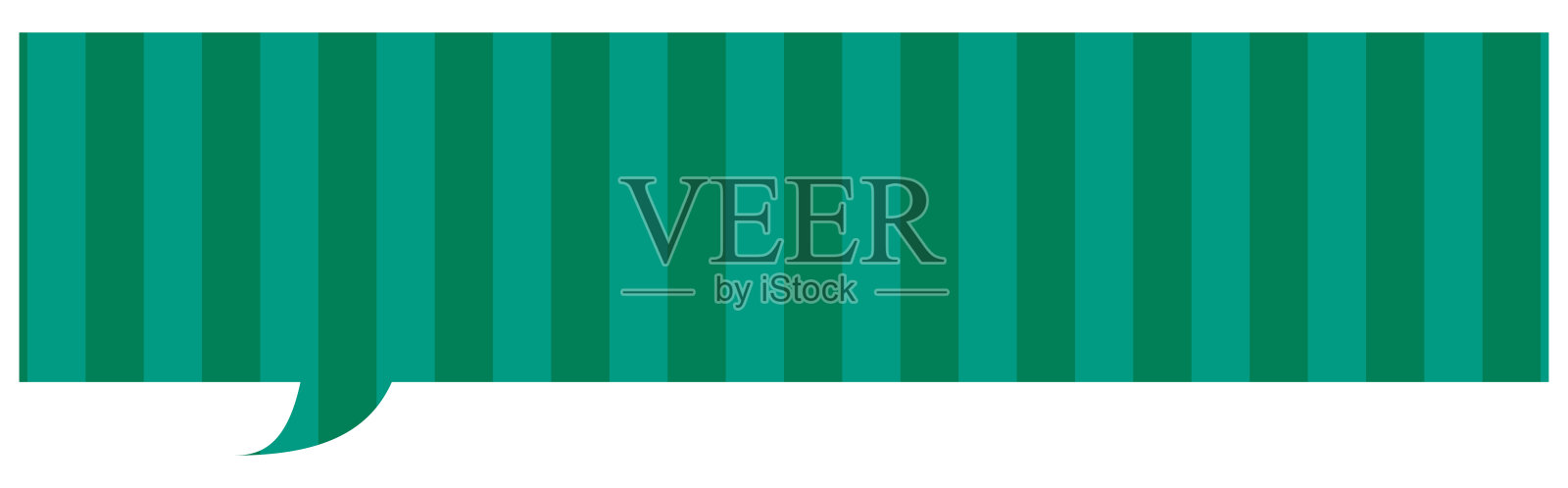 语音气泡13[条纹图案(绿色)]插画图片素材