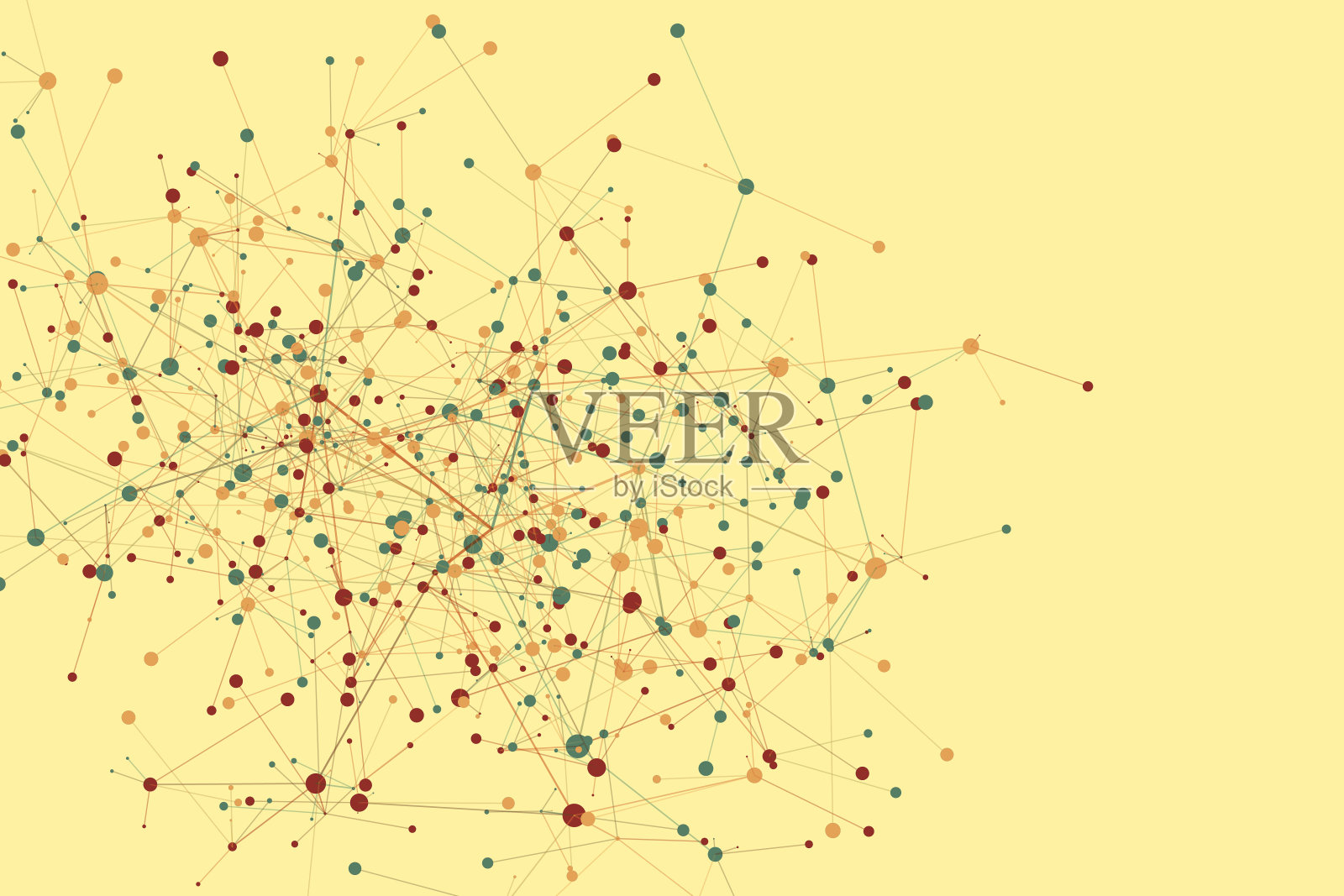 木数字艺术分支连接图形插画图片素材