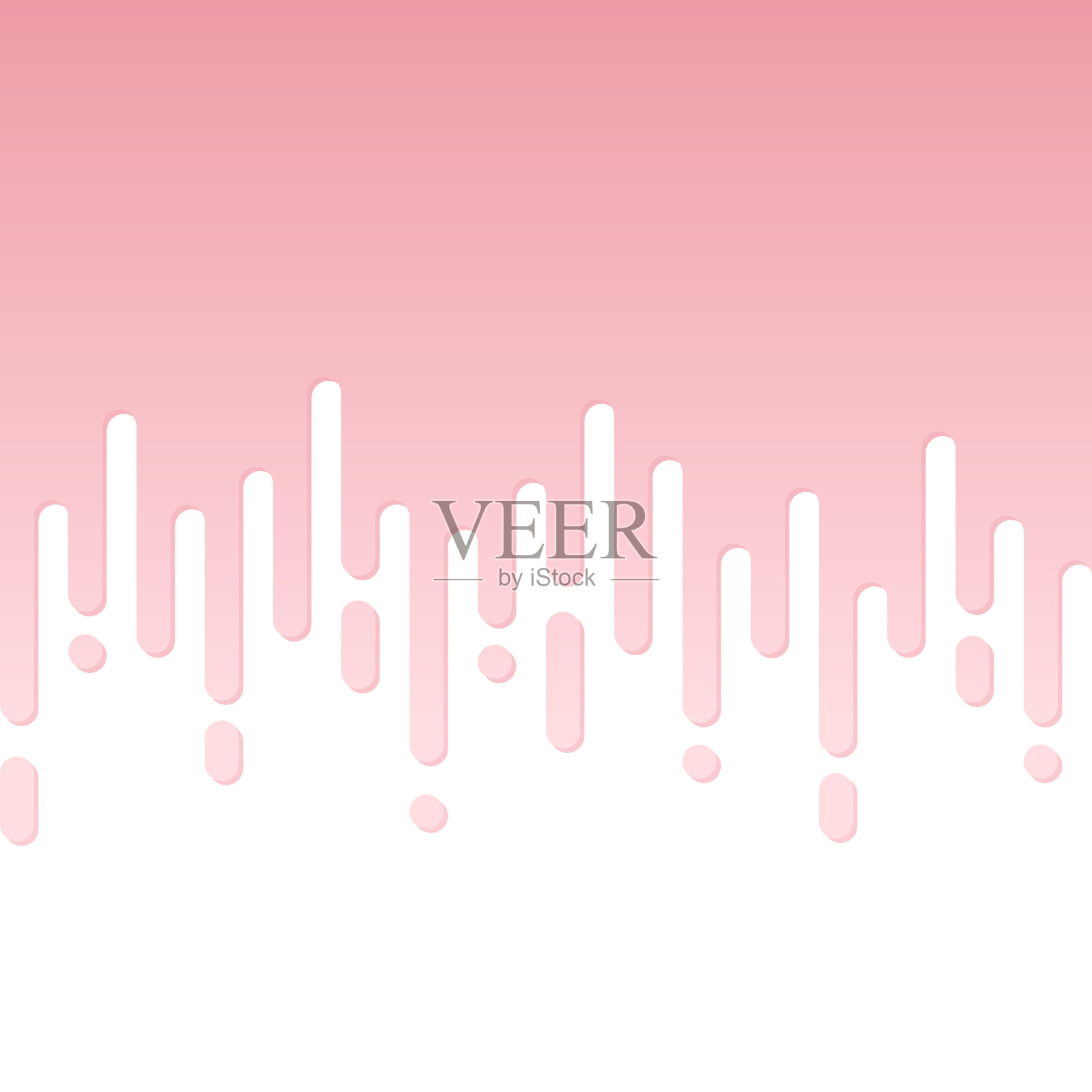 抽象圆角线-半色调过渡-粉色无缝背景插画图片素材