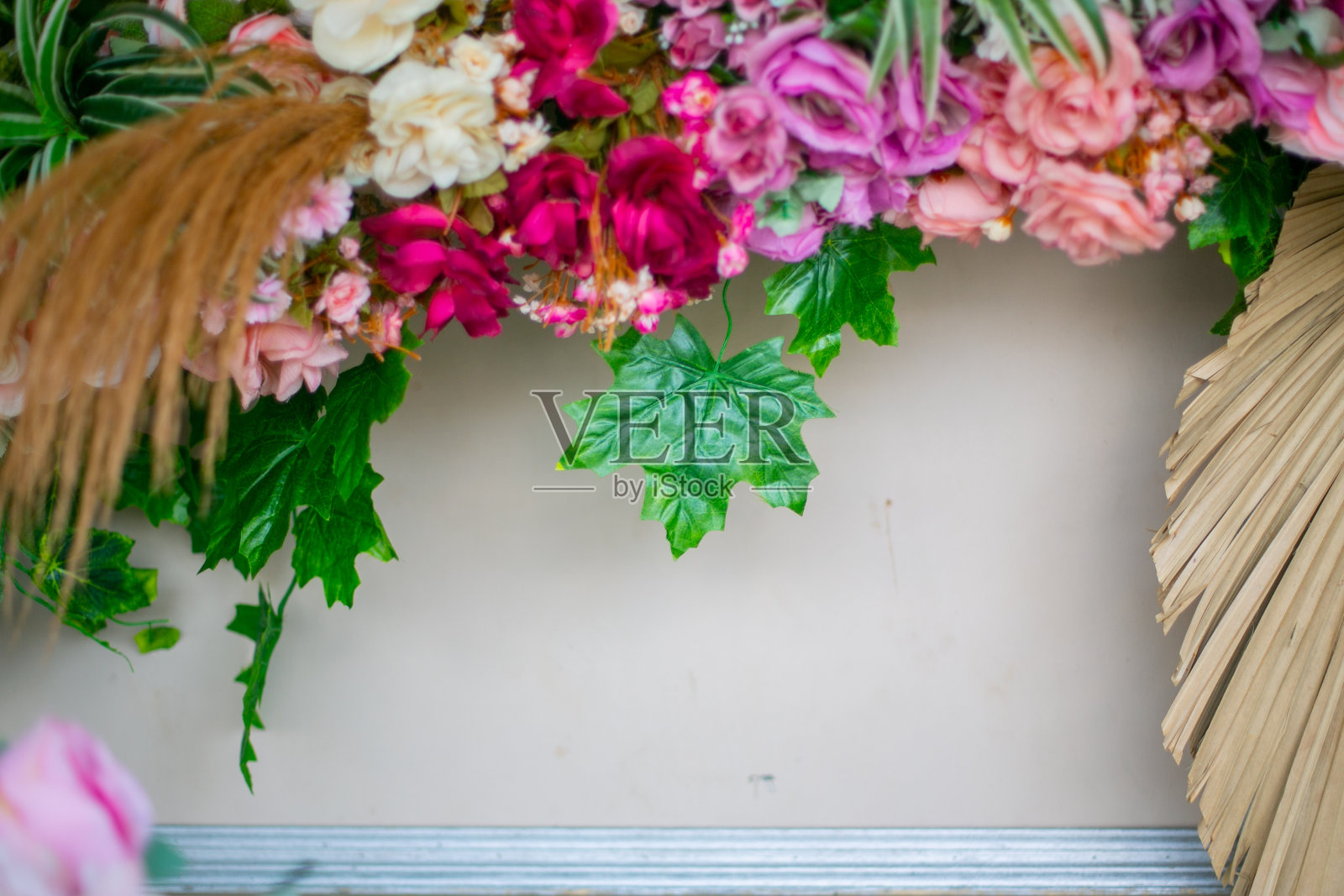 婚礼鲜花装饰照片摄影图片