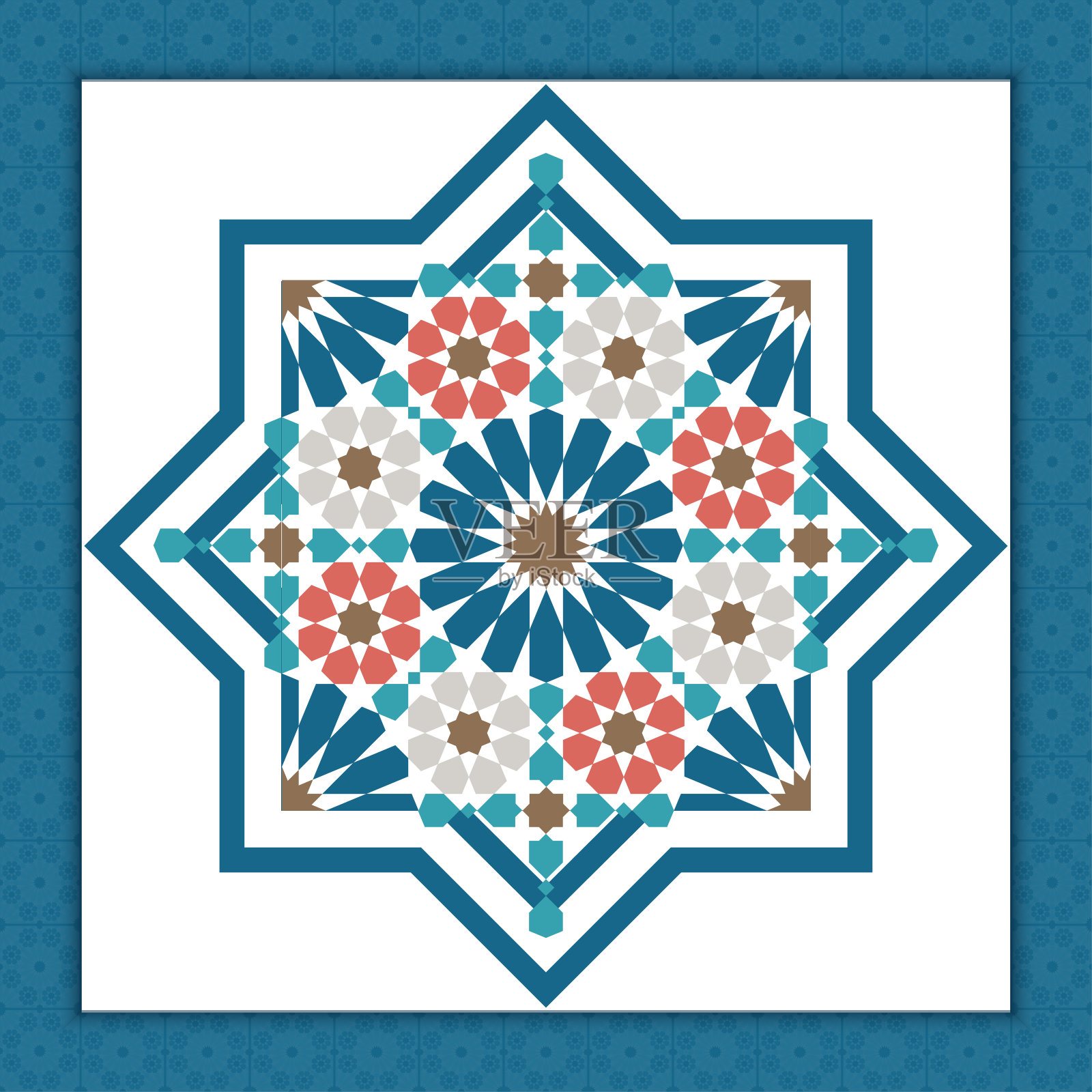 传统伊斯兰设计插画图片素材