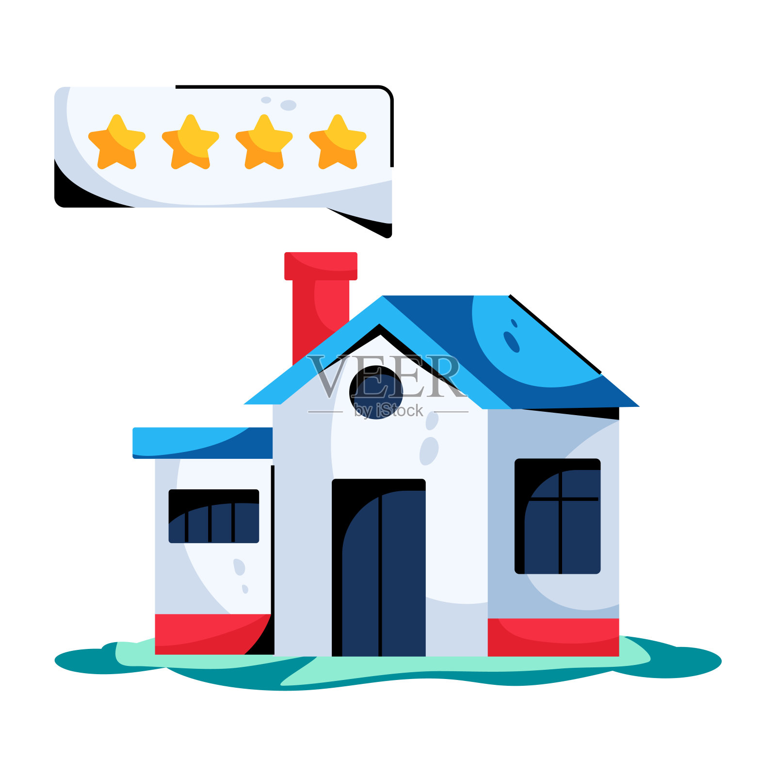 房子评估插画图片素材