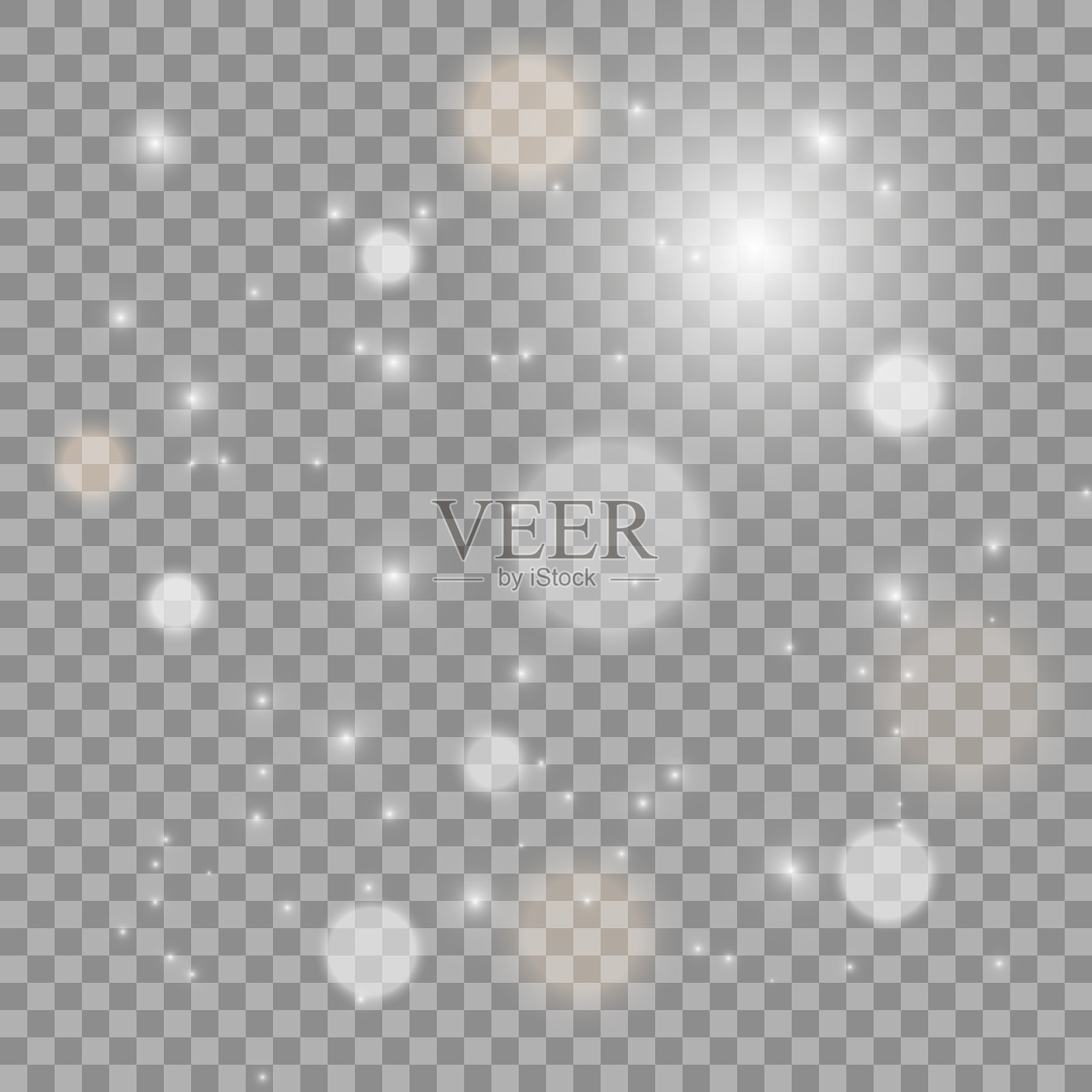 光抽象发光散景灯。插画图片素材