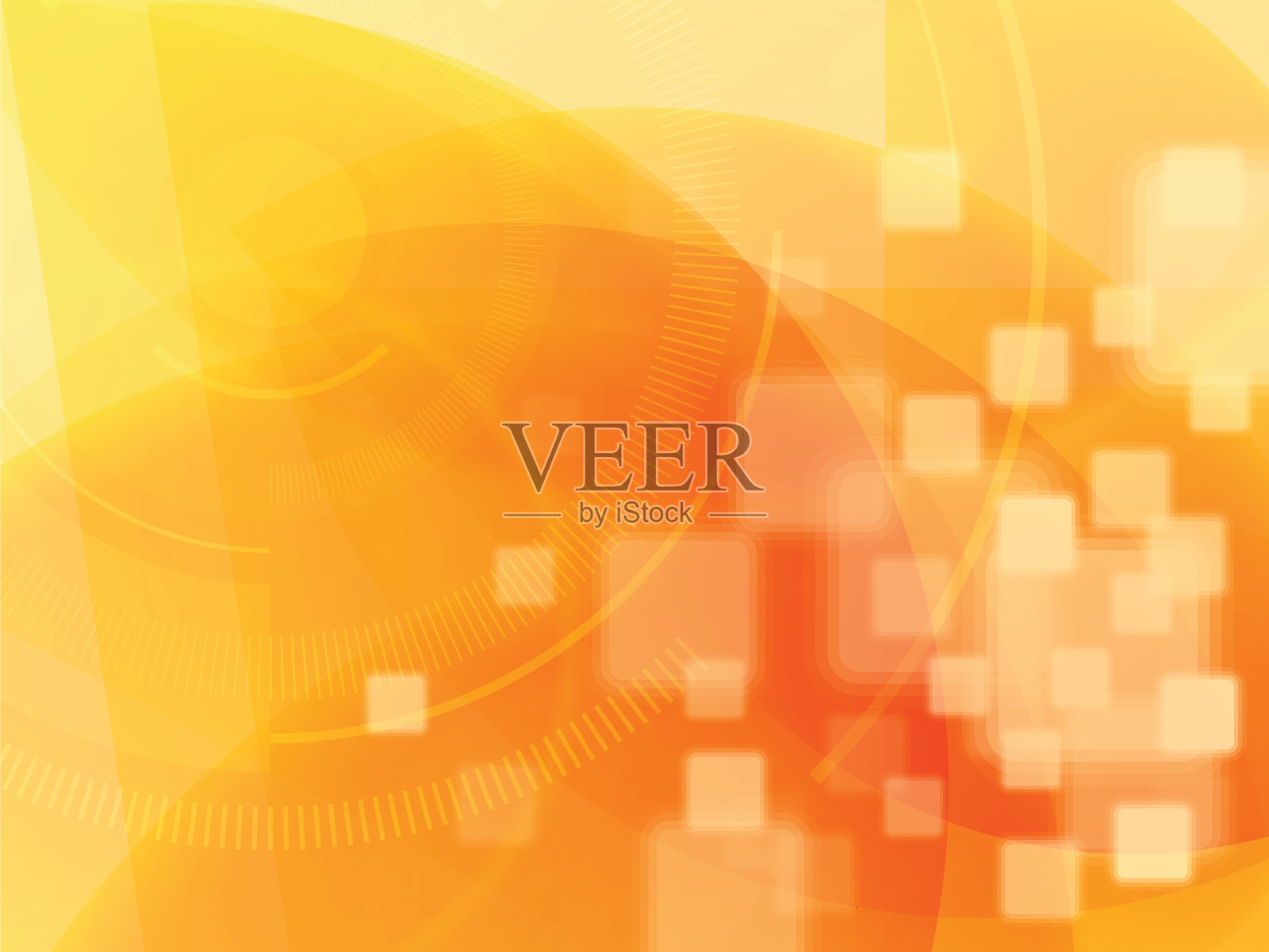 科技黄背景。插画图片素材