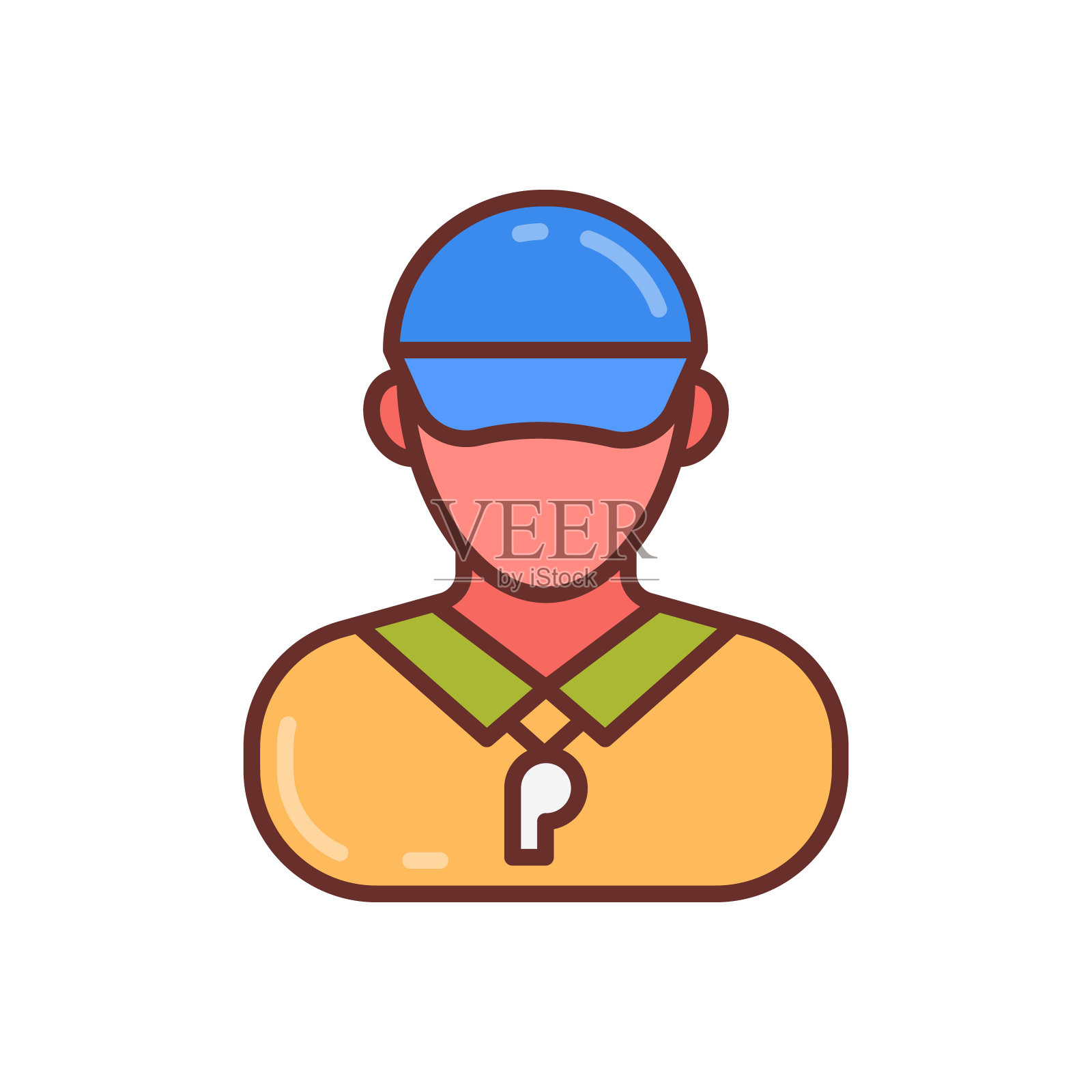 矢量训练器图标。标识图标素材