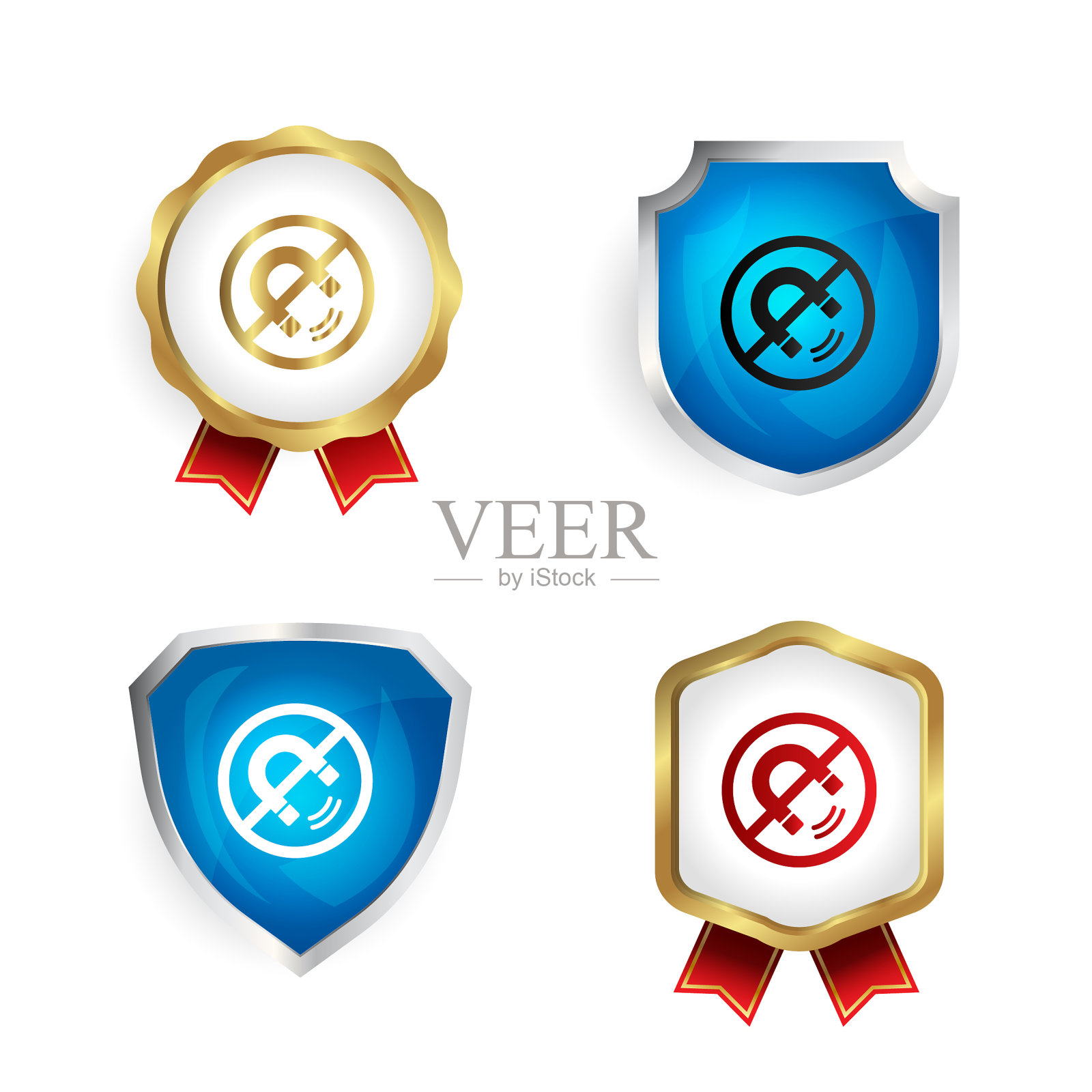 摘要:无磁铁徽章和标签收集插画图片素材