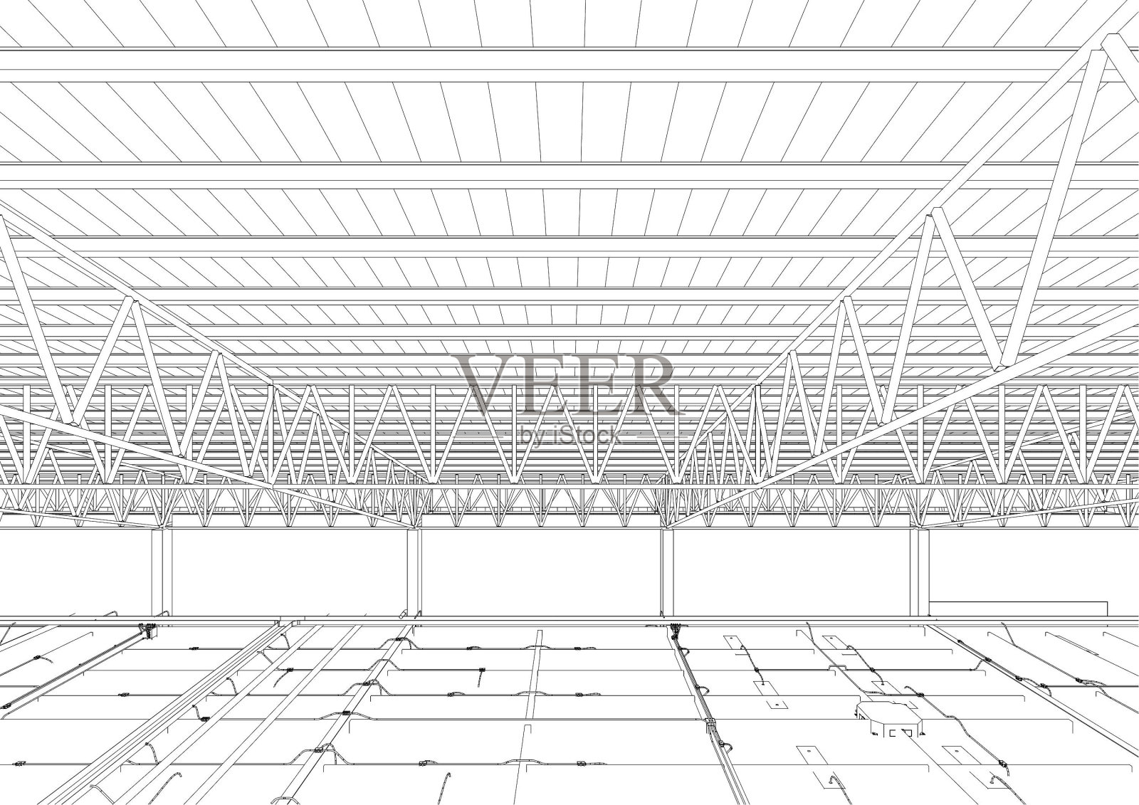 建筑结构的三维插图照片摄影图片