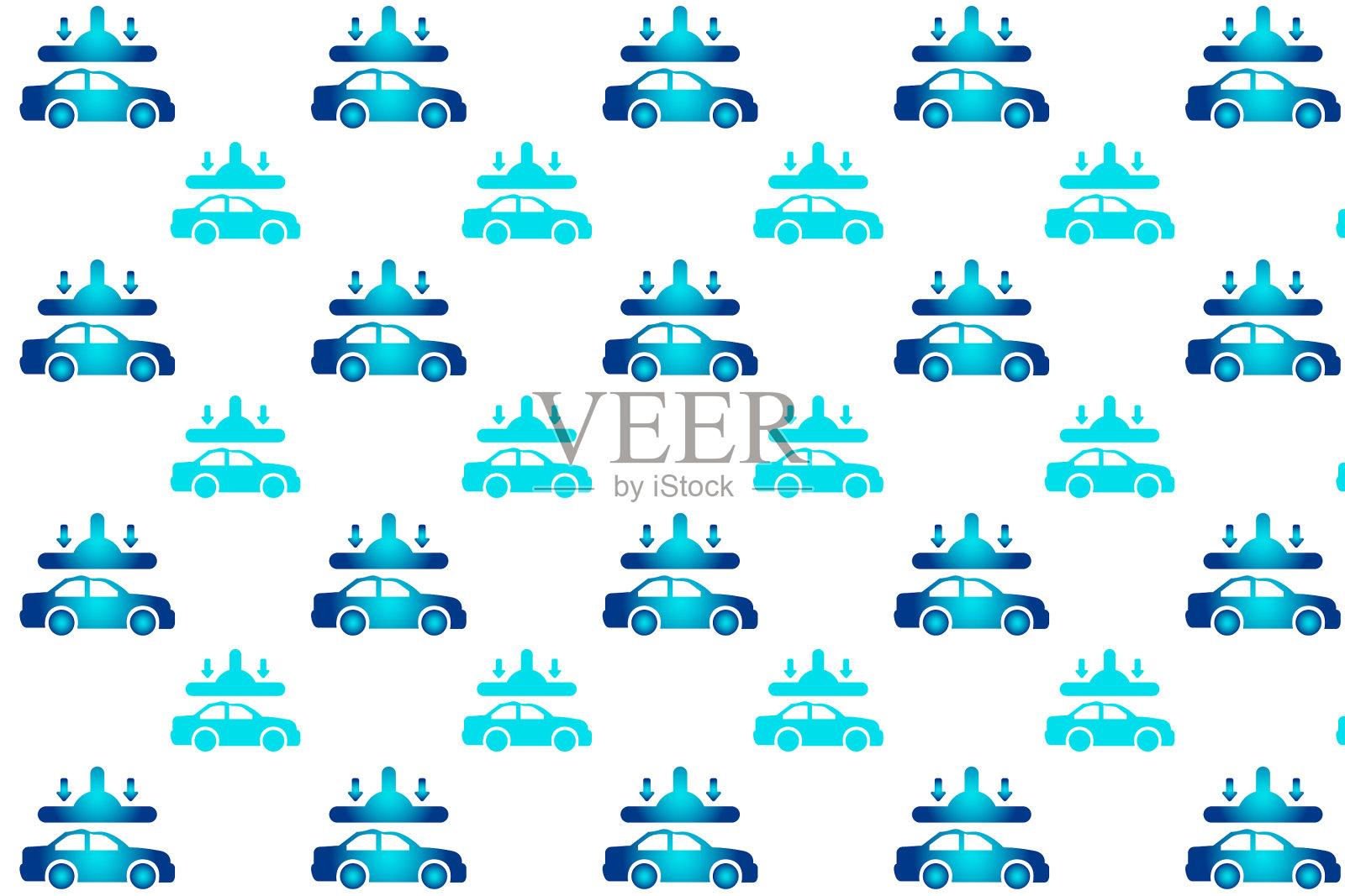 破坏汽车图案背景插画图片素材