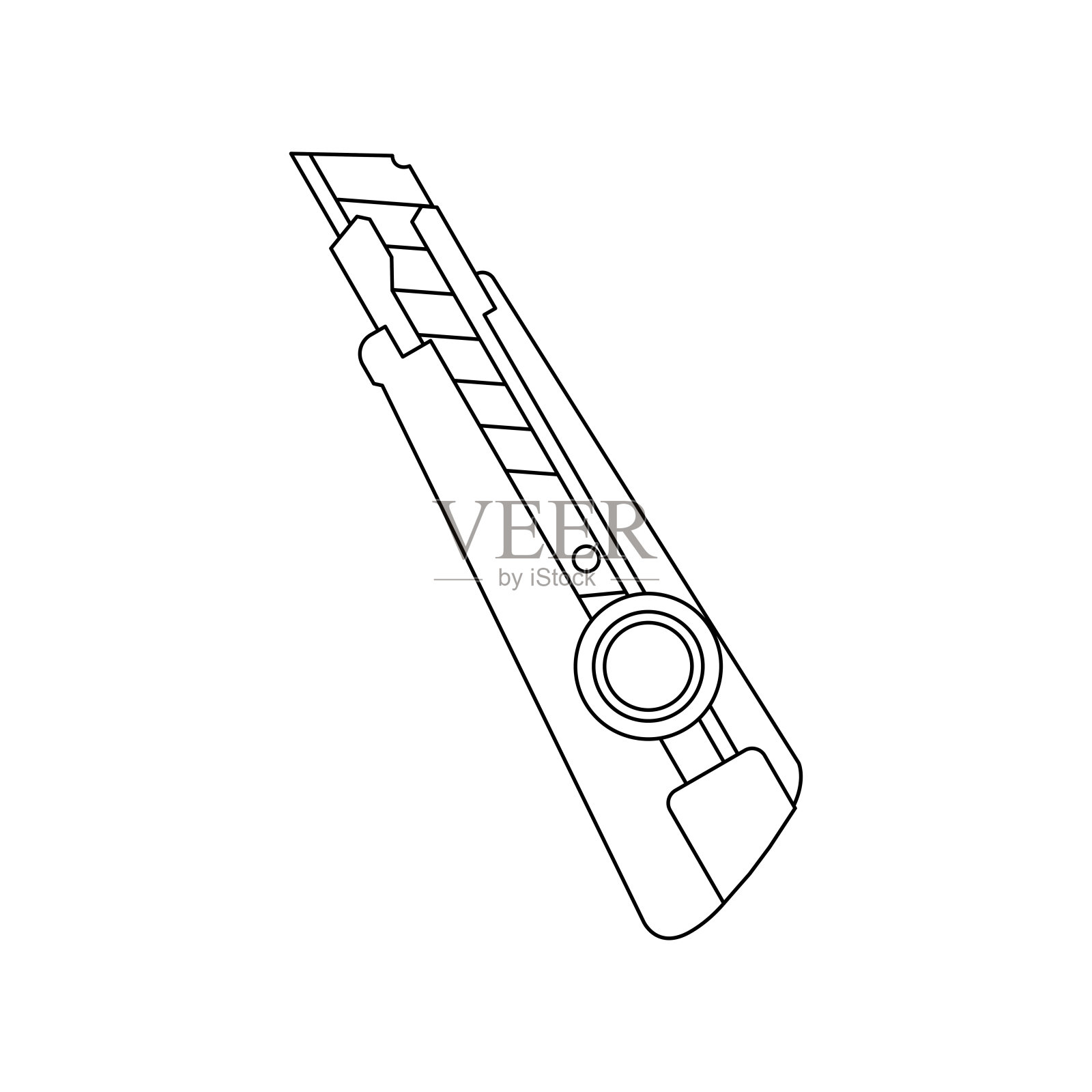 单色插图刀插画图片素材