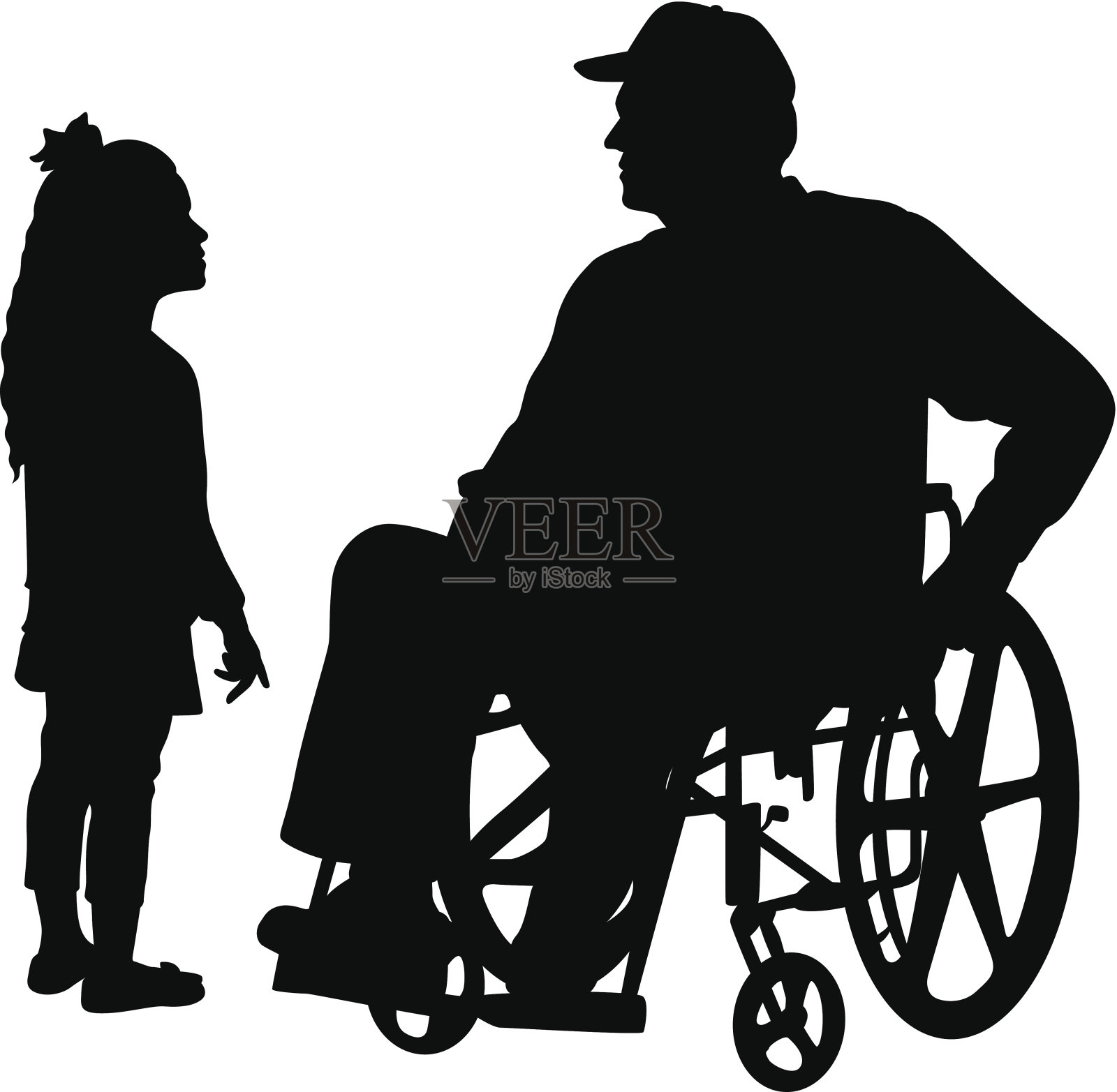 外公向量轮廓设计元素图片