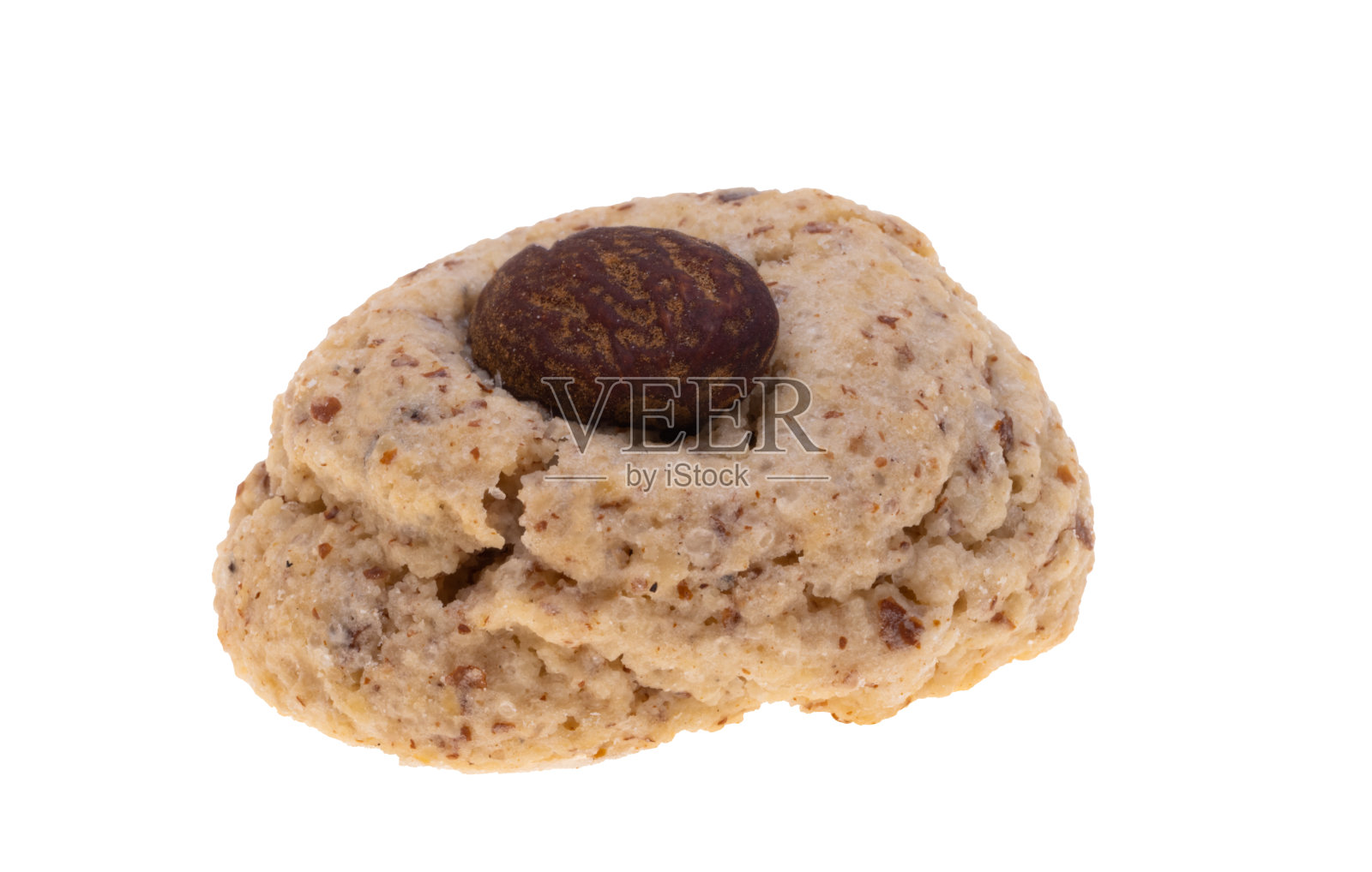 榛子饼干与杏仁分离照片摄影图片