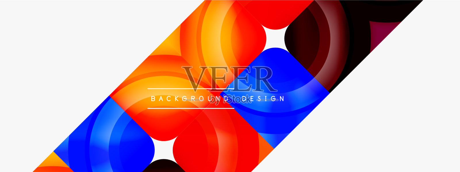 圆形抽象背景壁纸横幅插画图片素材