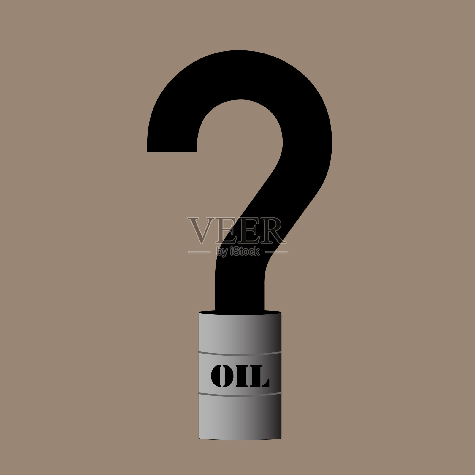 石油问题插画图片素材