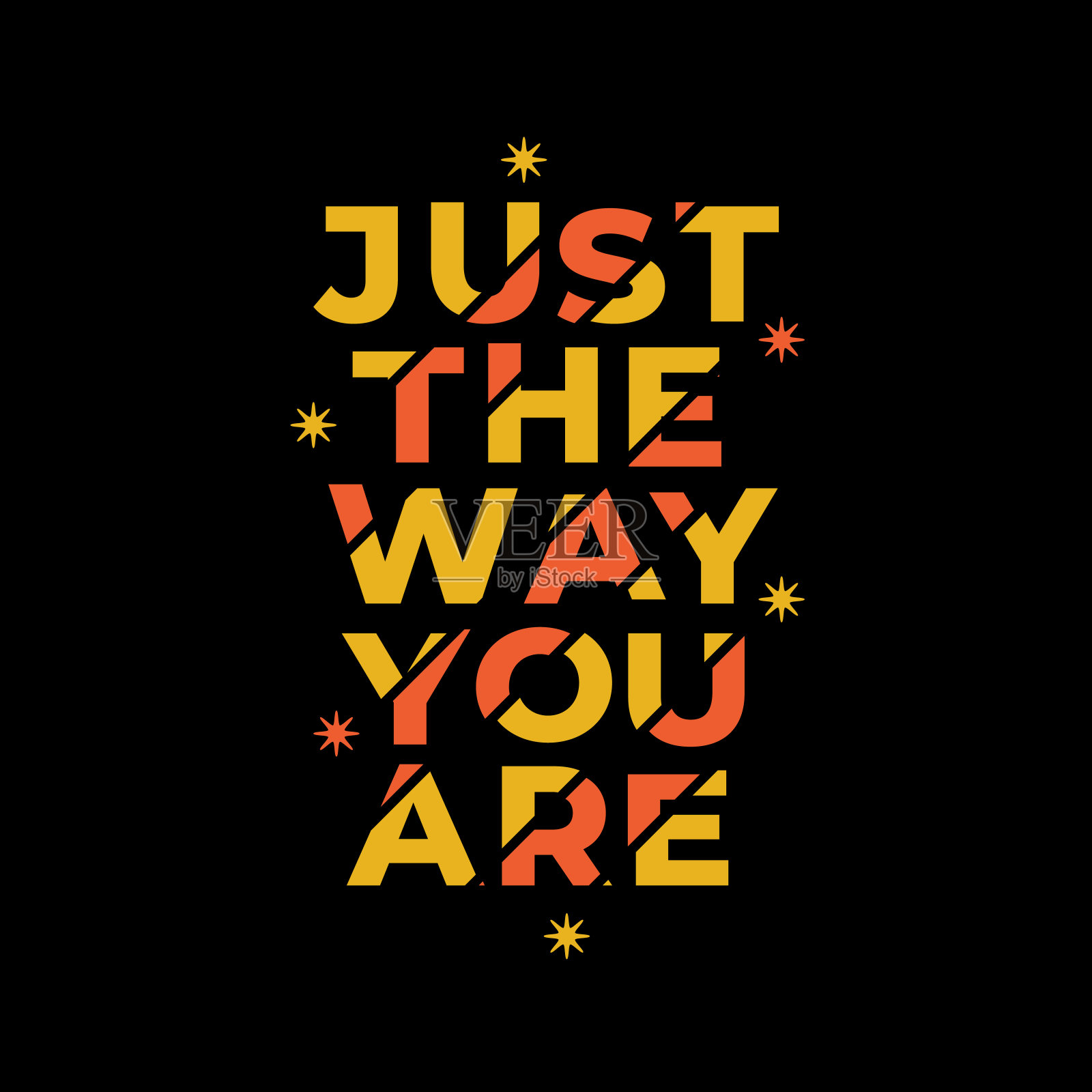 彩色排版灵感t恤设计时尚风格插画图片素材