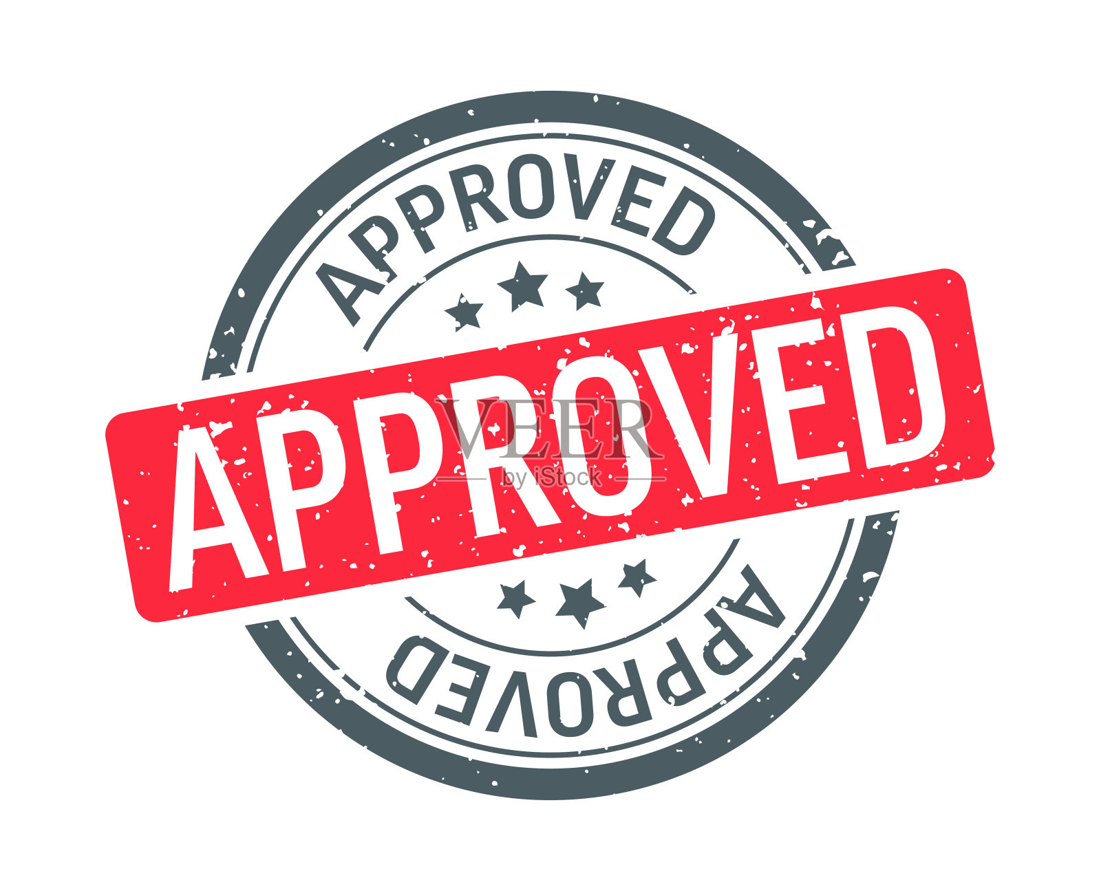 批准-印章，印鉴，印章模板。向量股票插图插画图片素材