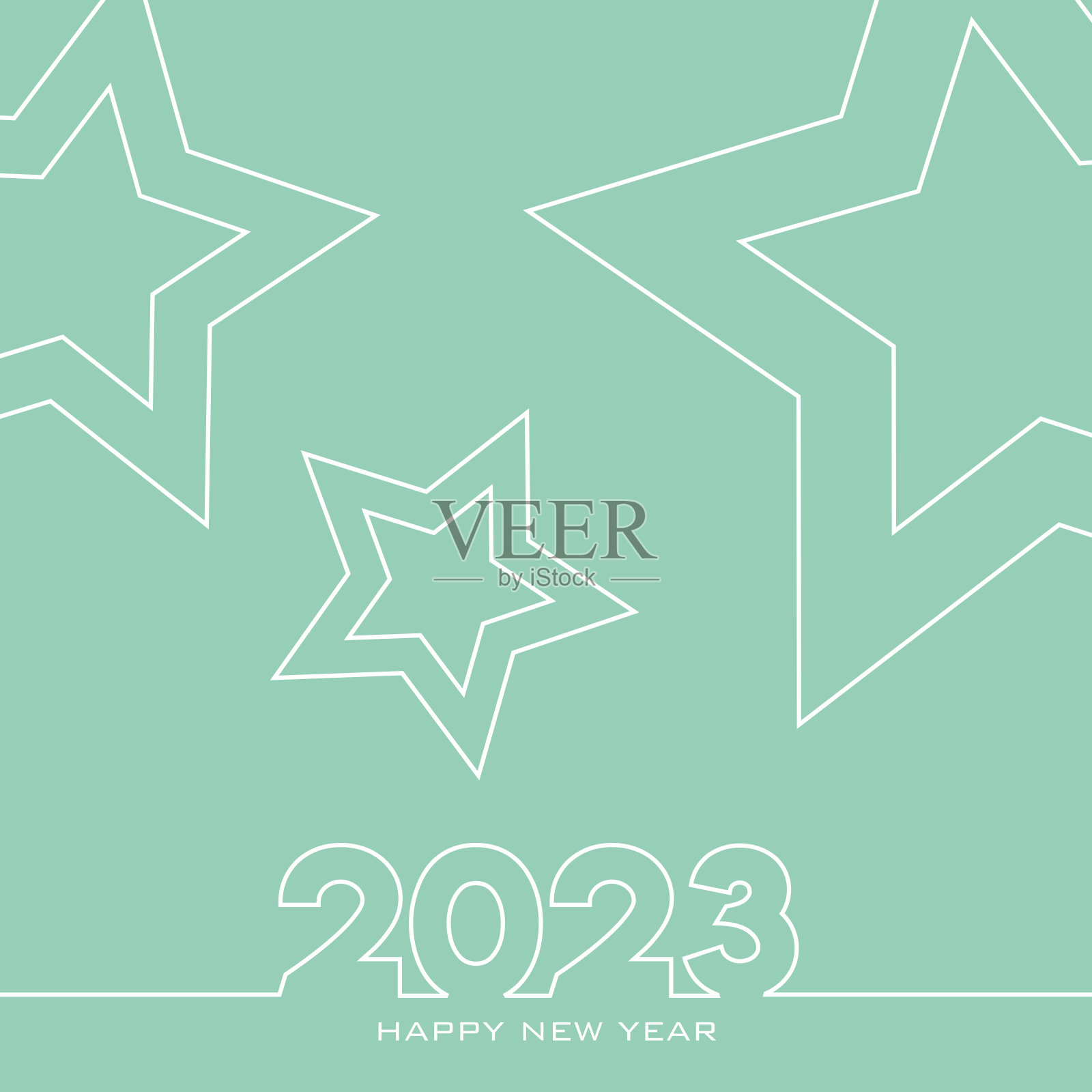 2023. 新年快乐。抽象的圣诞矢量插图。节日快乐设计贺卡，徽章，邀请，日历等矢量股票插图插画图片素材