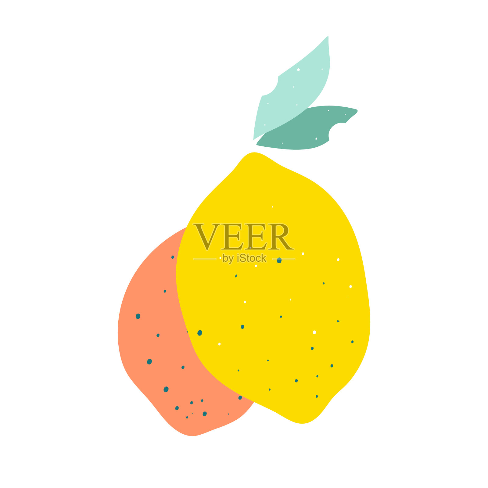 柠檬水果图插画图片素材