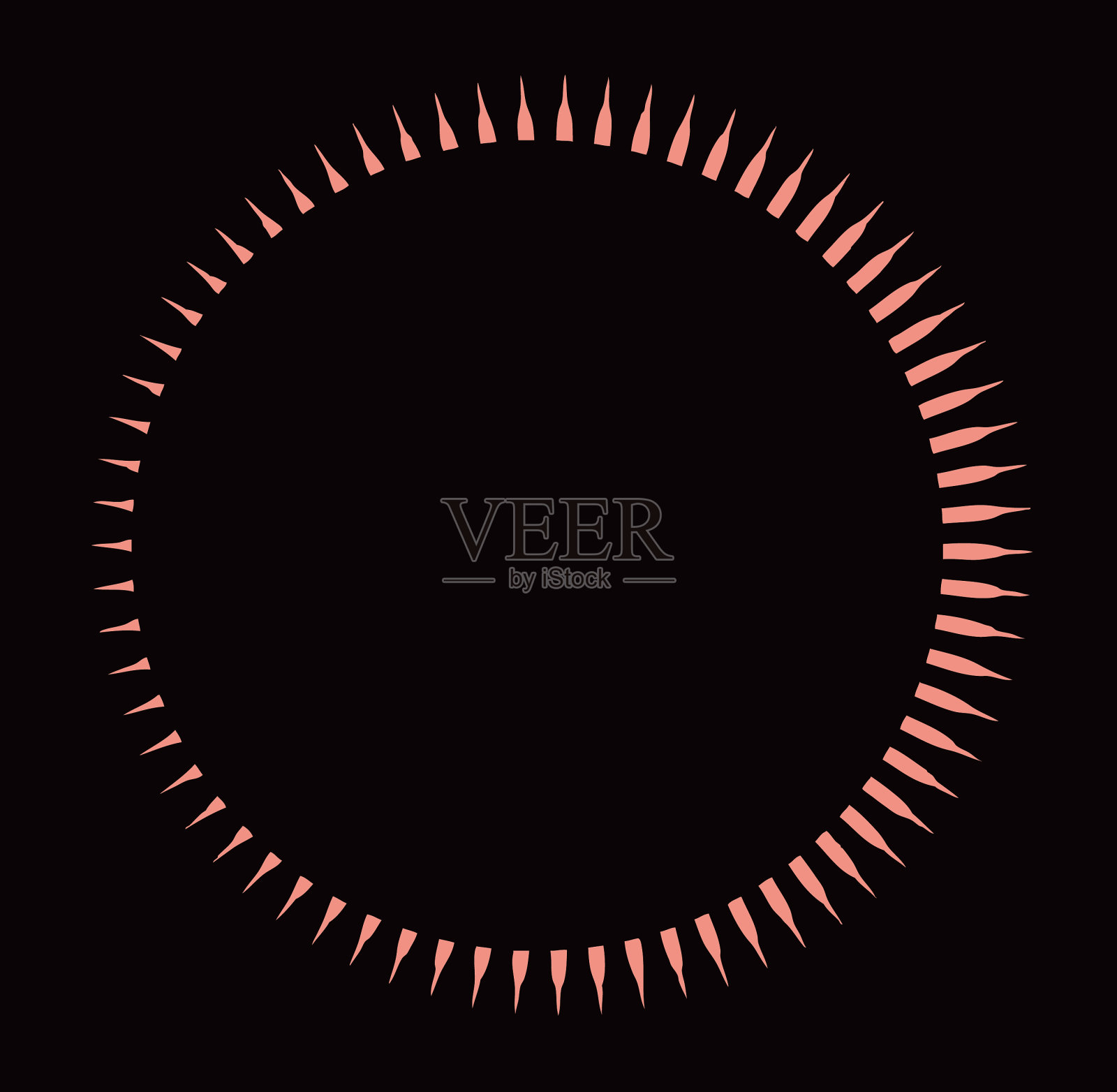 日食的线条艺术插图插画图片素材