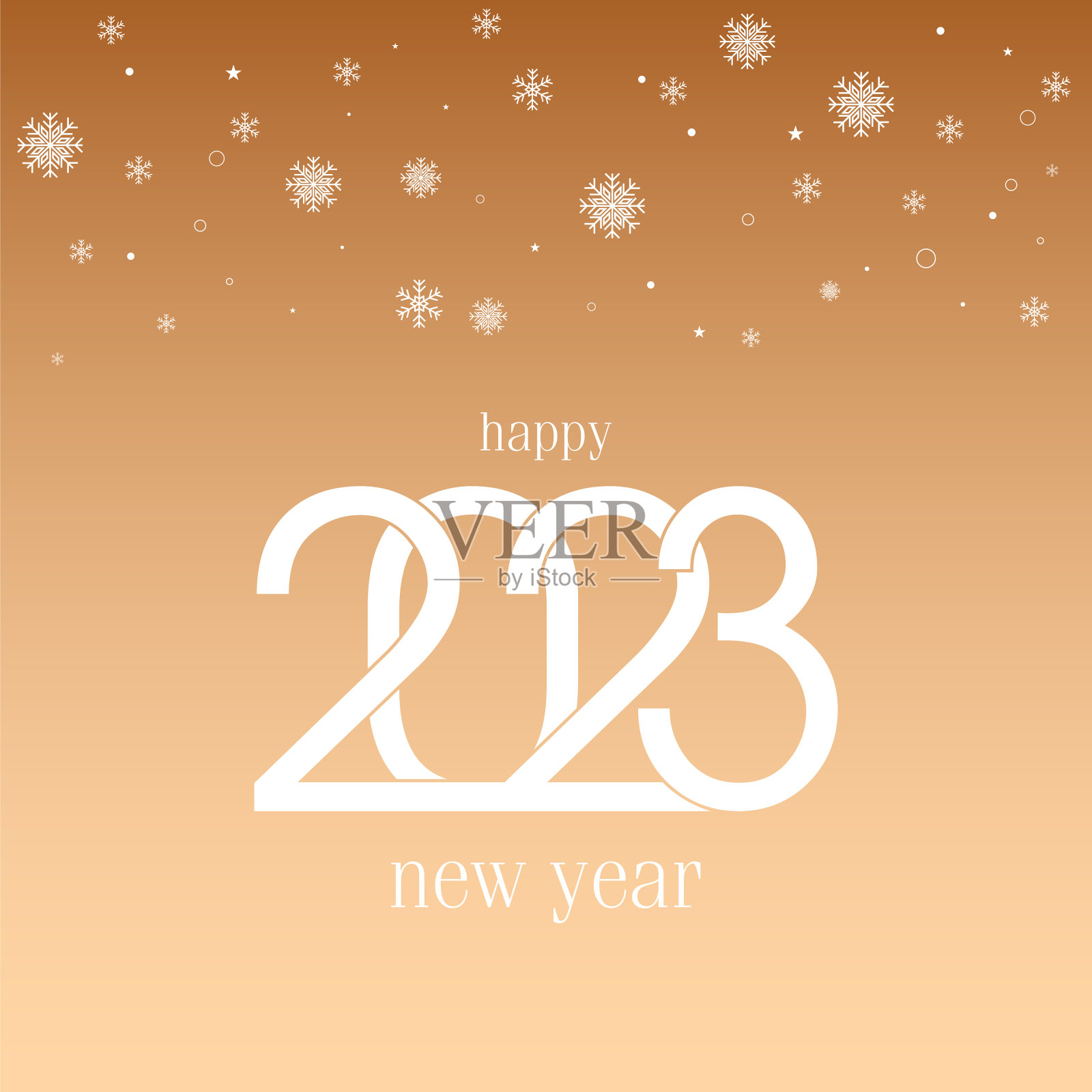 2023. 新年快乐。抽象数字矢量插图。节日设计为贺卡，徽章，邀请，日历等矢量股票插图插画图片素材