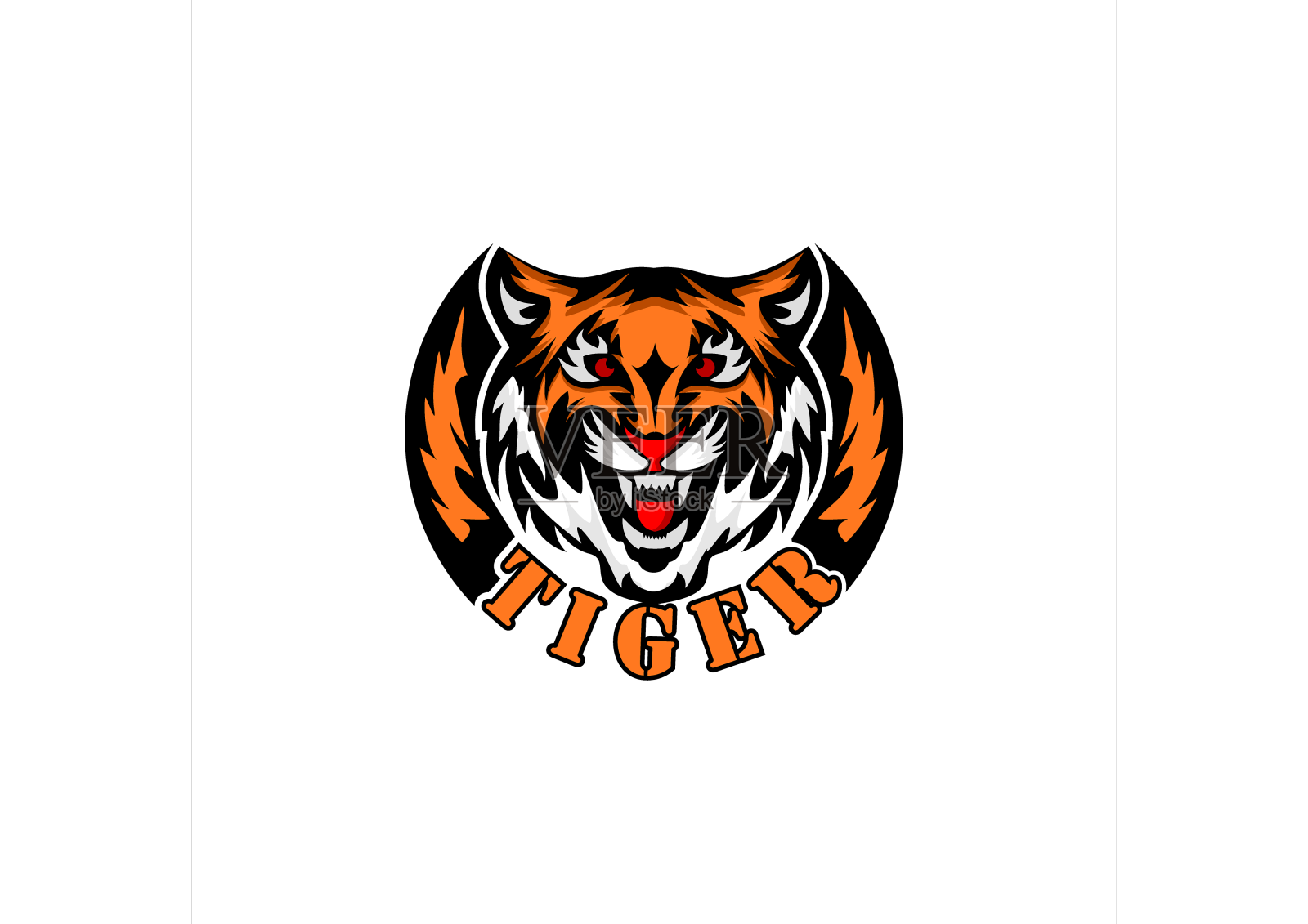 老虎头设计元素图片