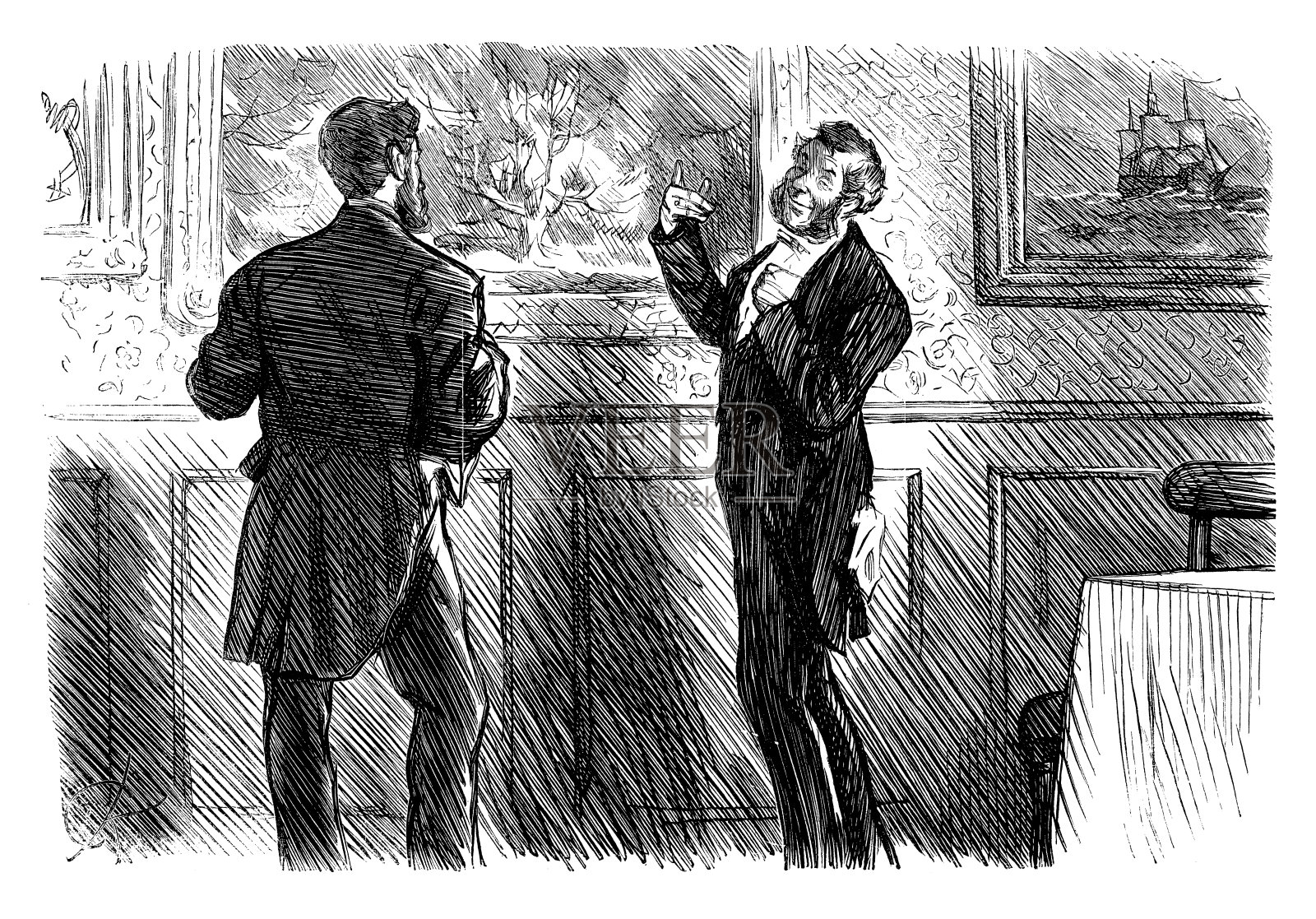 英国讽刺漫画插画图片素材