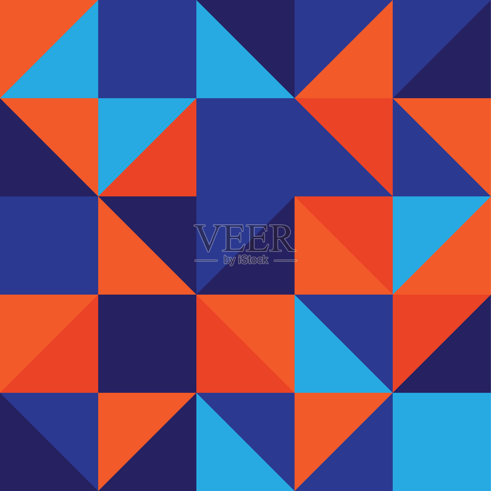 极简几何抽象矢量图案设计插画图片素材