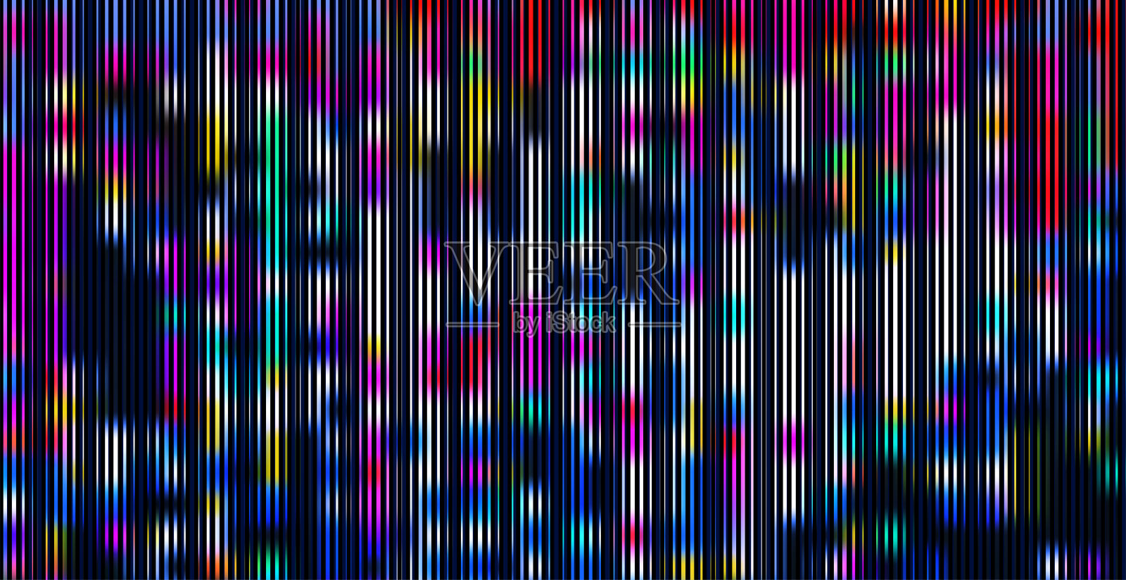 抽象故障霓虹灯条纹光迷幻概念赛博朋克背景插画图片素材