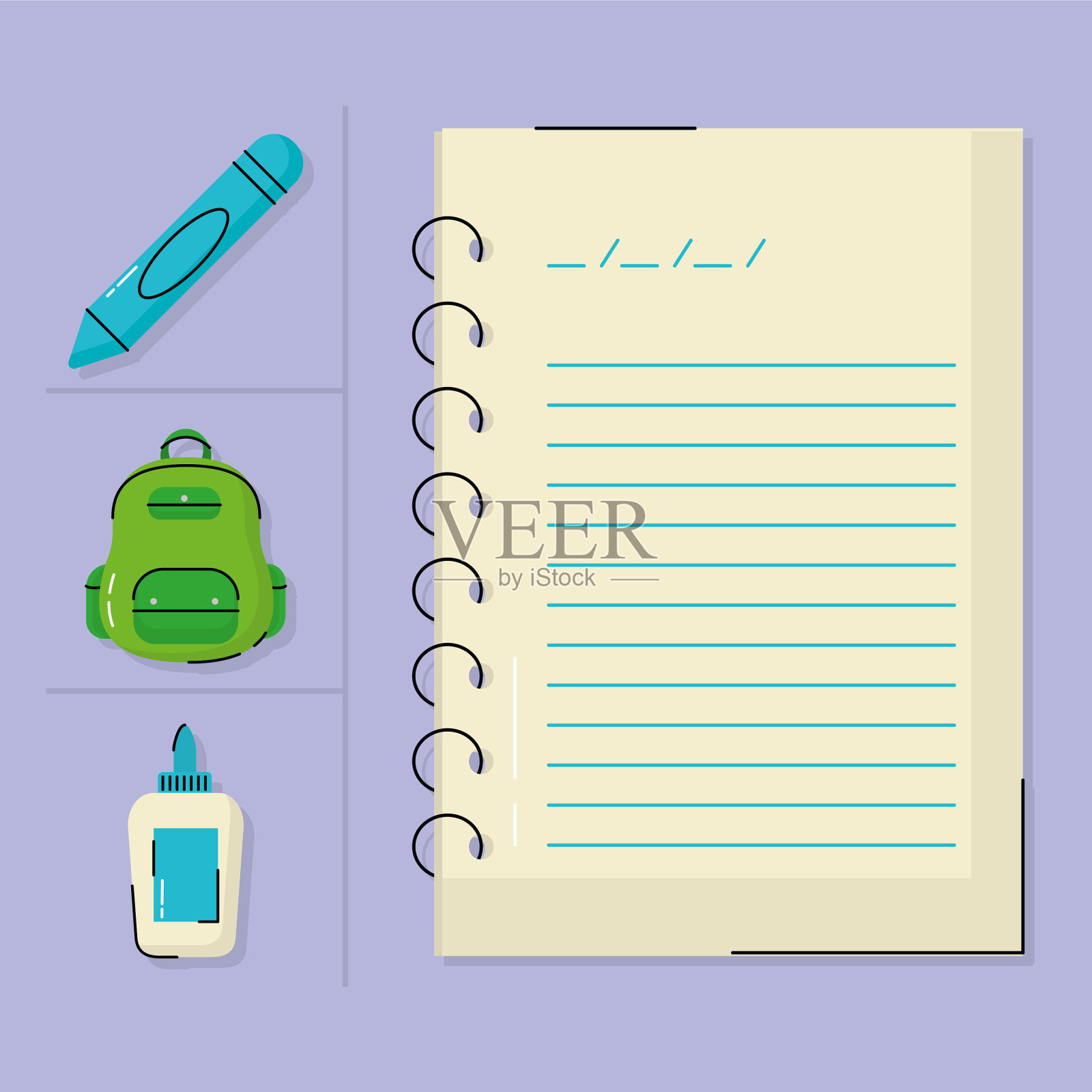 学校及工具插画图片素材