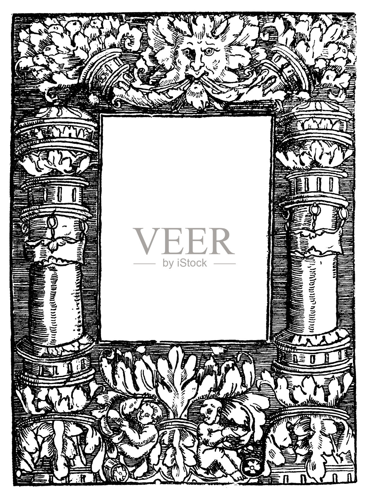 的页面装饰插画图片素材