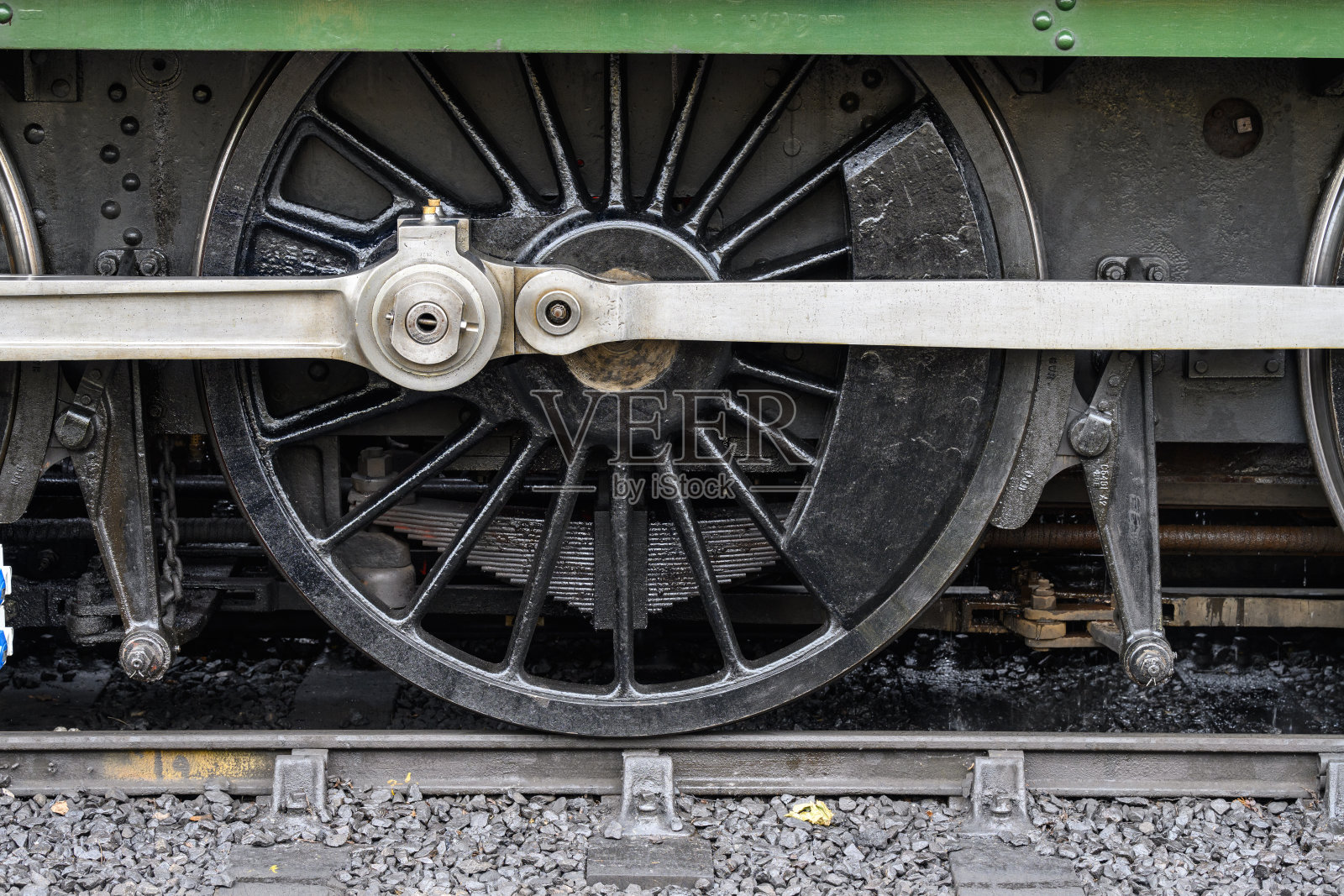 历史悠久的蒸汽机车车轮照片摄影图片