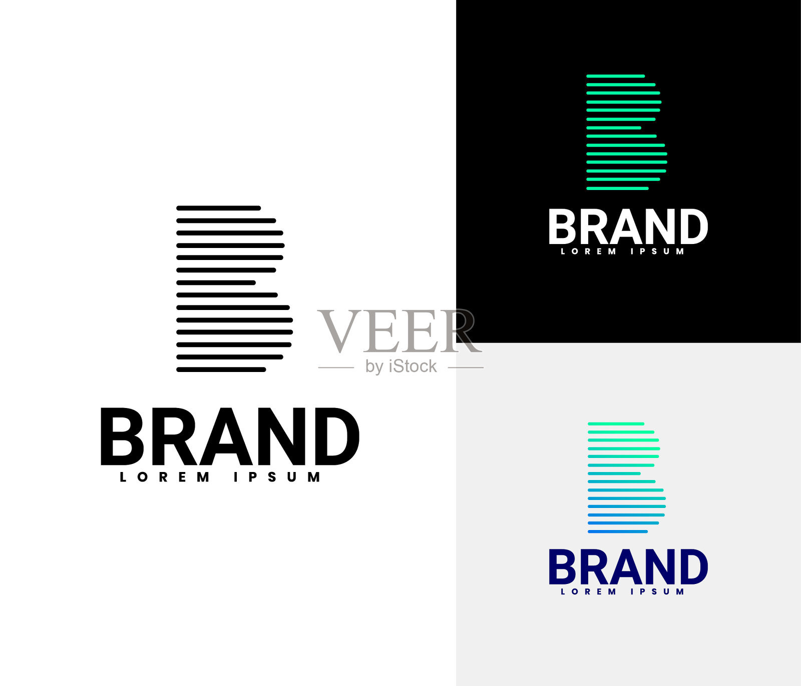 B组标识插画图片素材