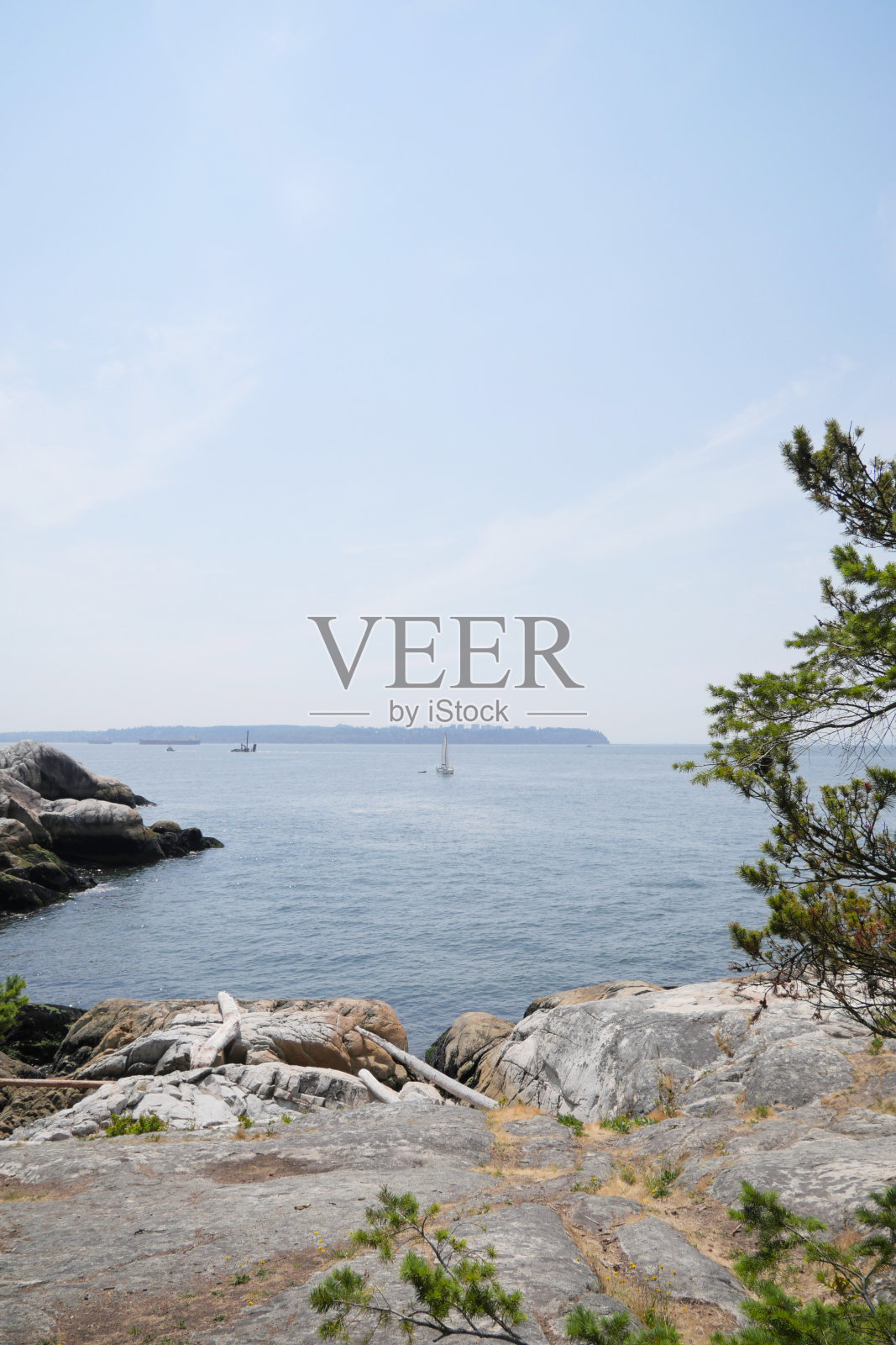 灯塔公园阿特金森角炮台的太平洋美景照片摄影图片