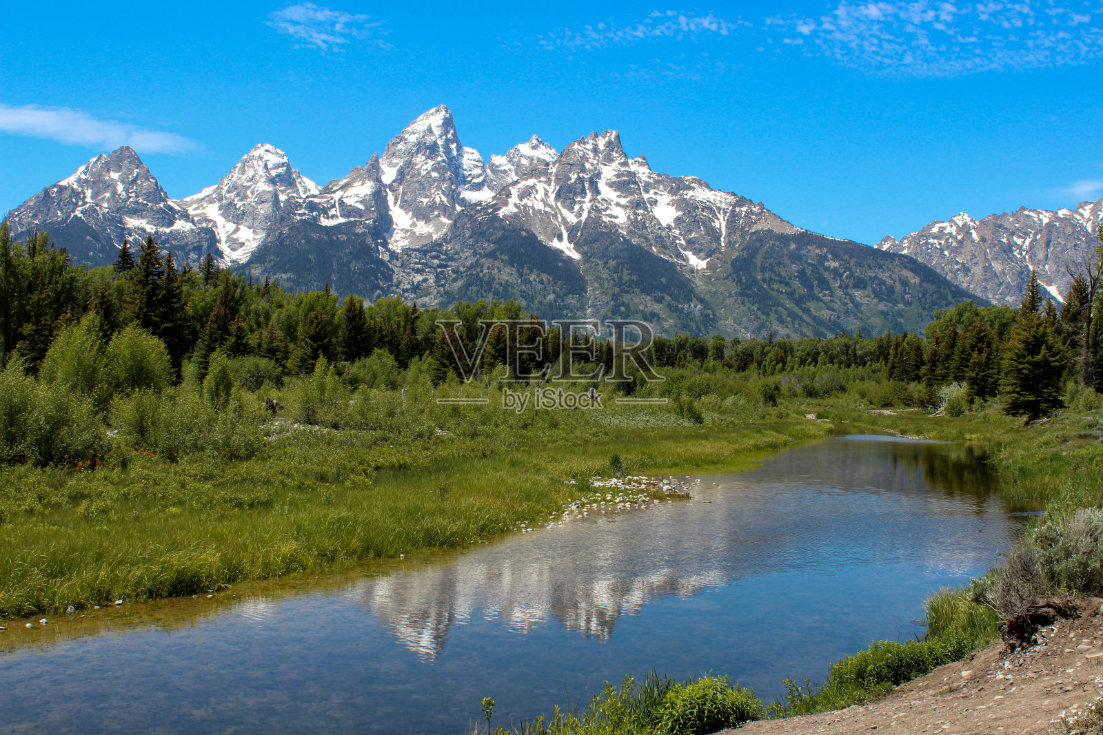 大提顿，大提顿国家公园，美国怀俄明州照片摄影图片