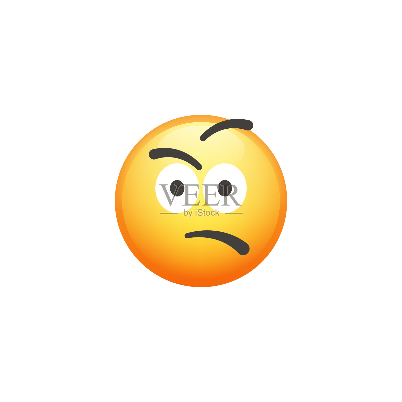 Emoticon裁剪设计元素可爱和色彩渐变插画图片素材