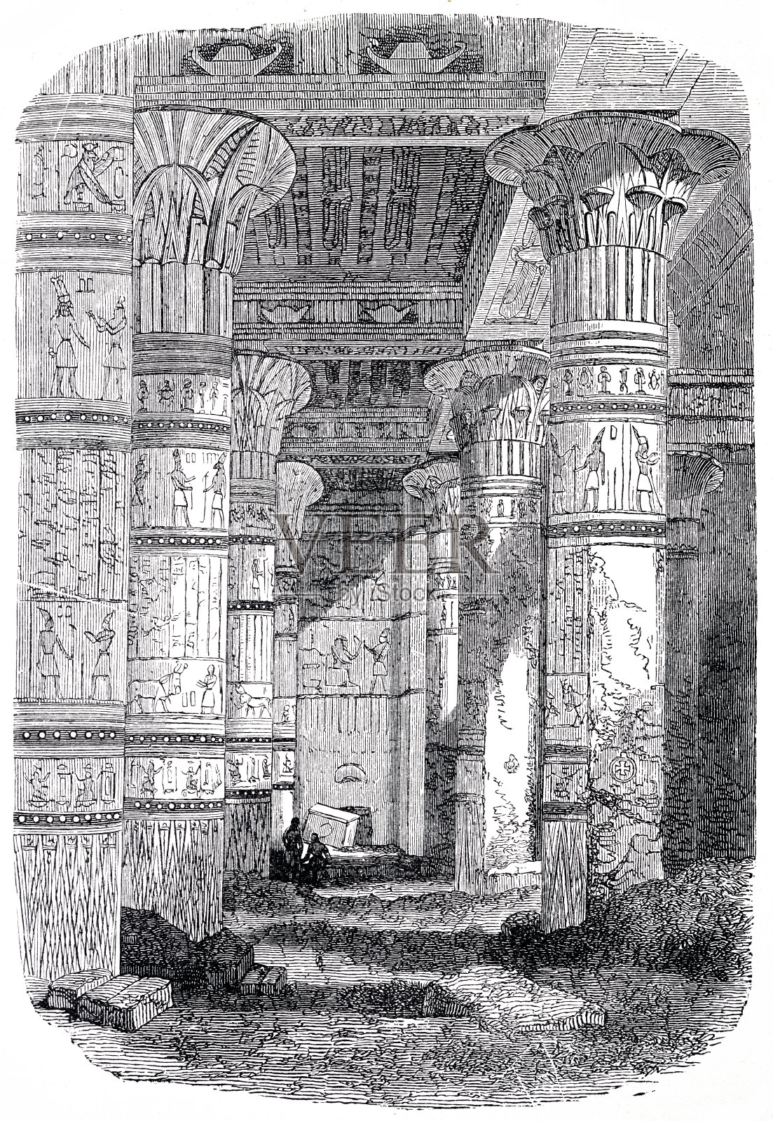 Egpyt示例入口插画图片素材