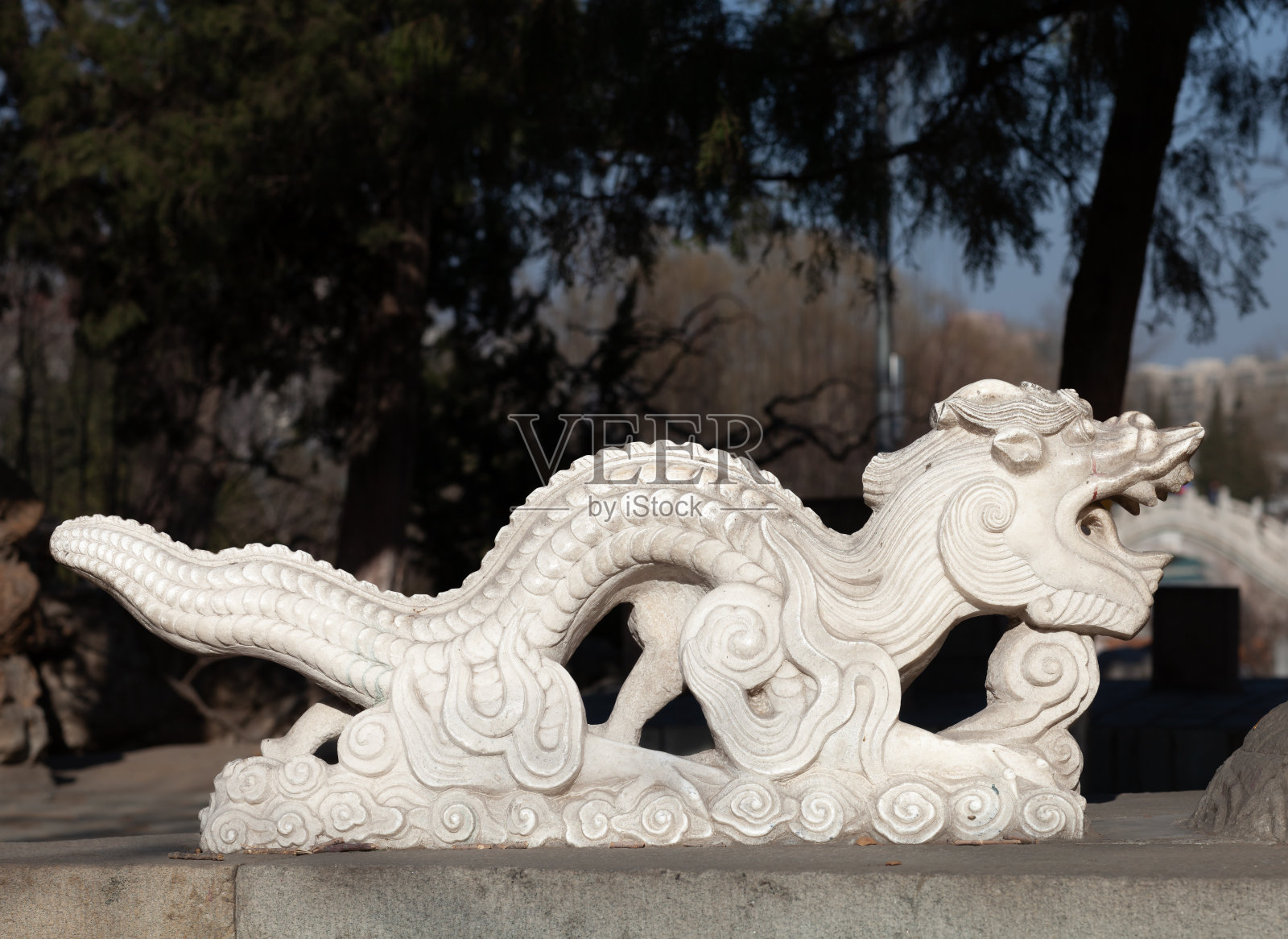 中国龙的雕刻照片摄影图片