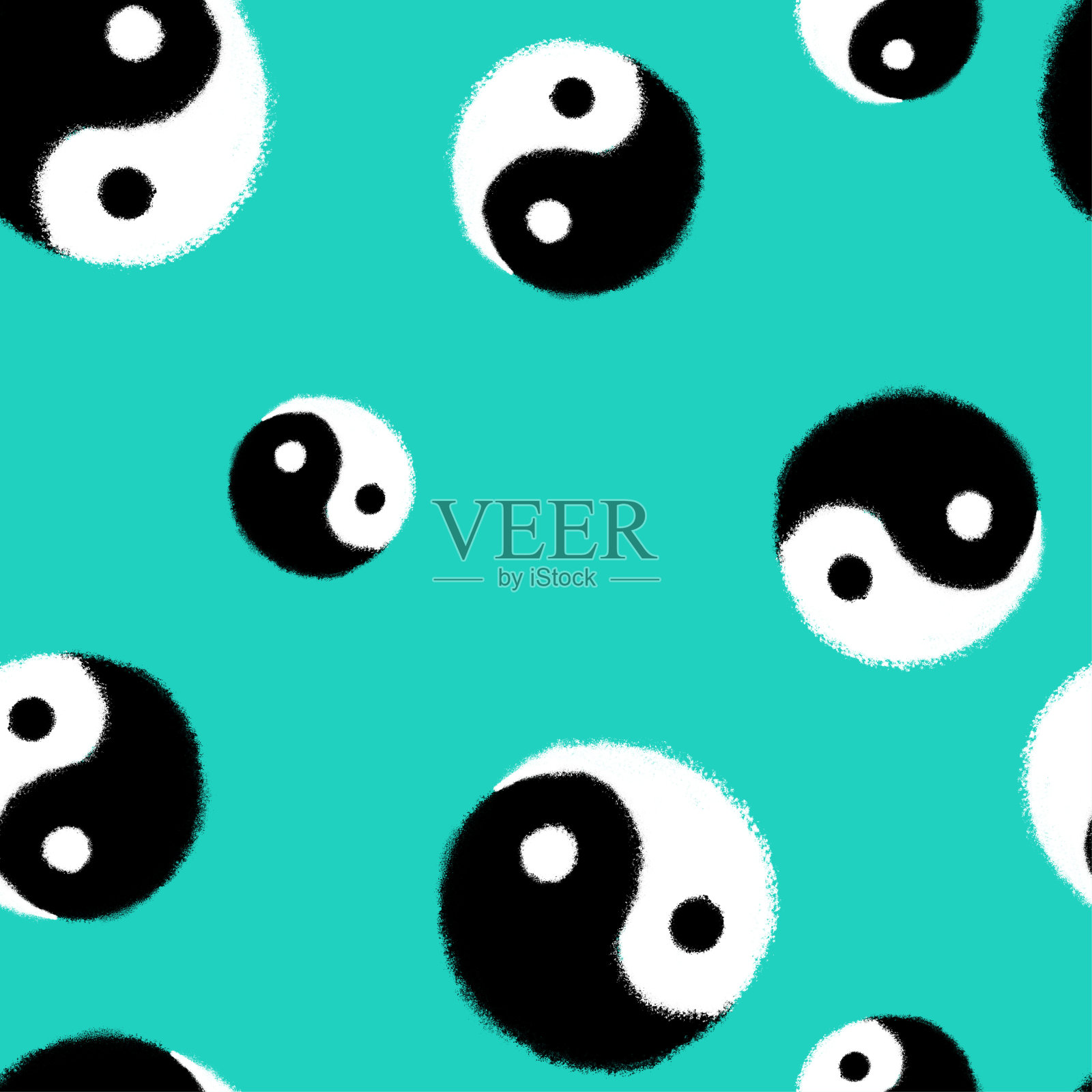 阴阳符号图案背景插画图片素材