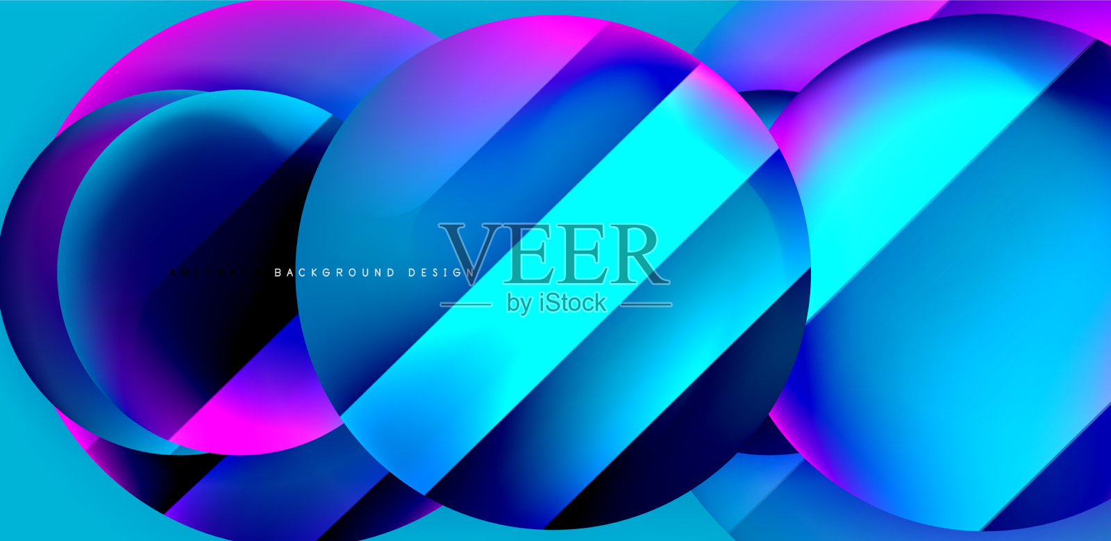 有光泽表面和光影的圆圈插画图片素材