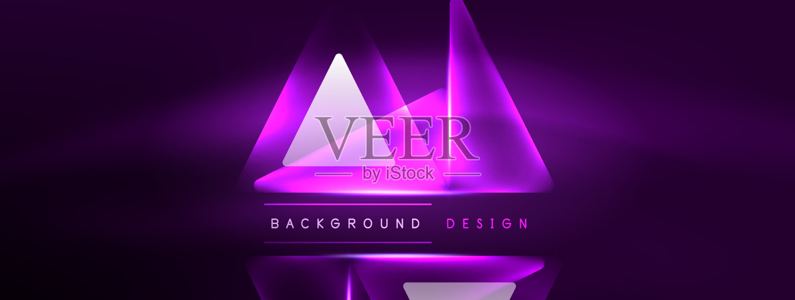 霓虹灯黑客几何背景虚拟插画图片素材