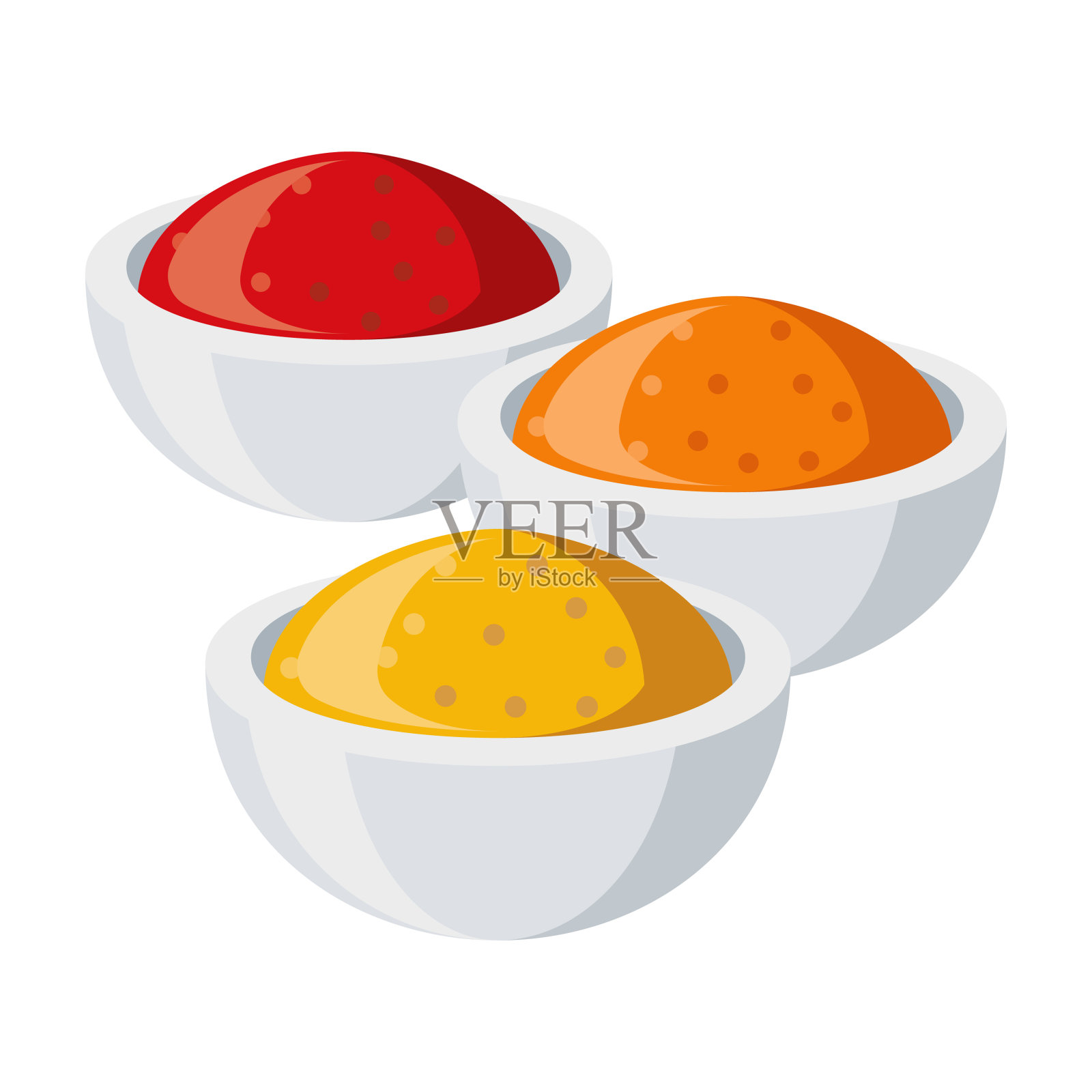 透明背景上的香料图标插画图片素材