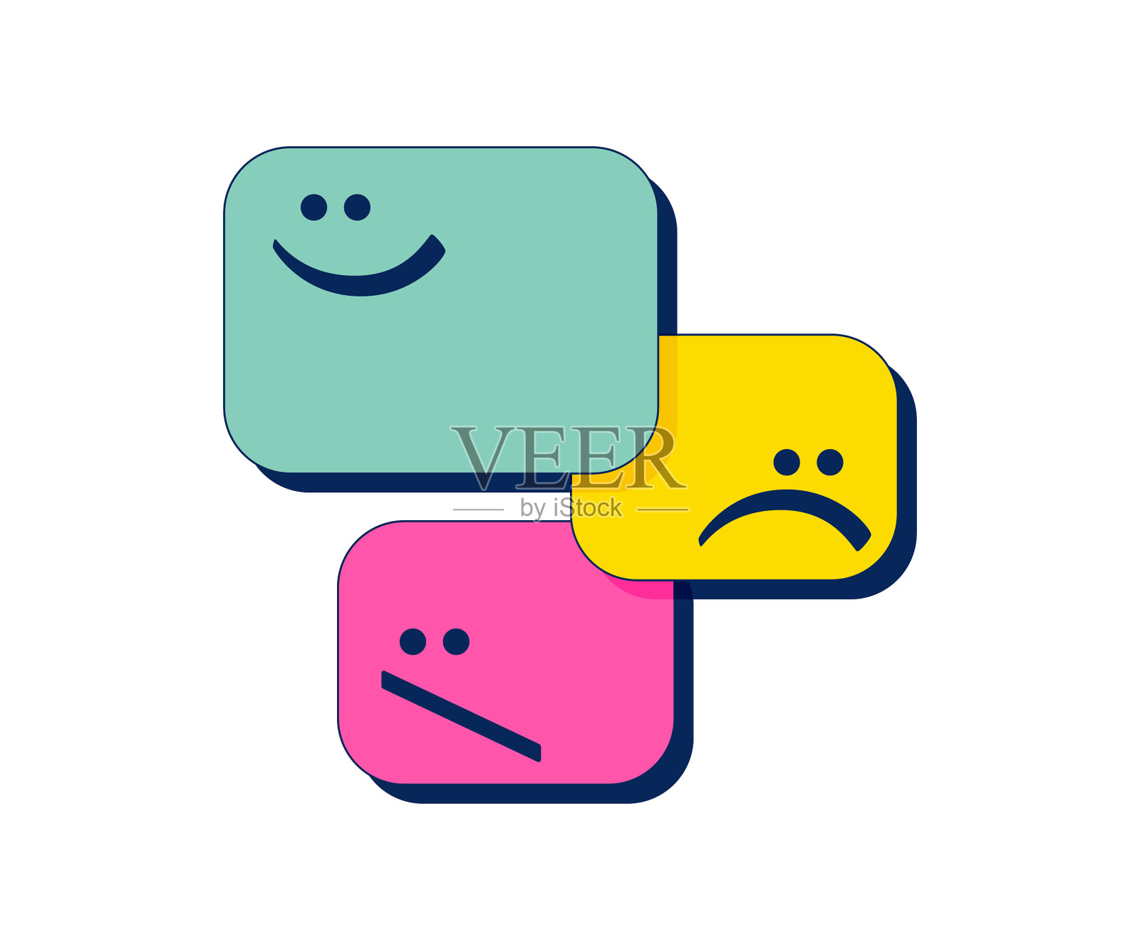 在线消息表情符号图标素材