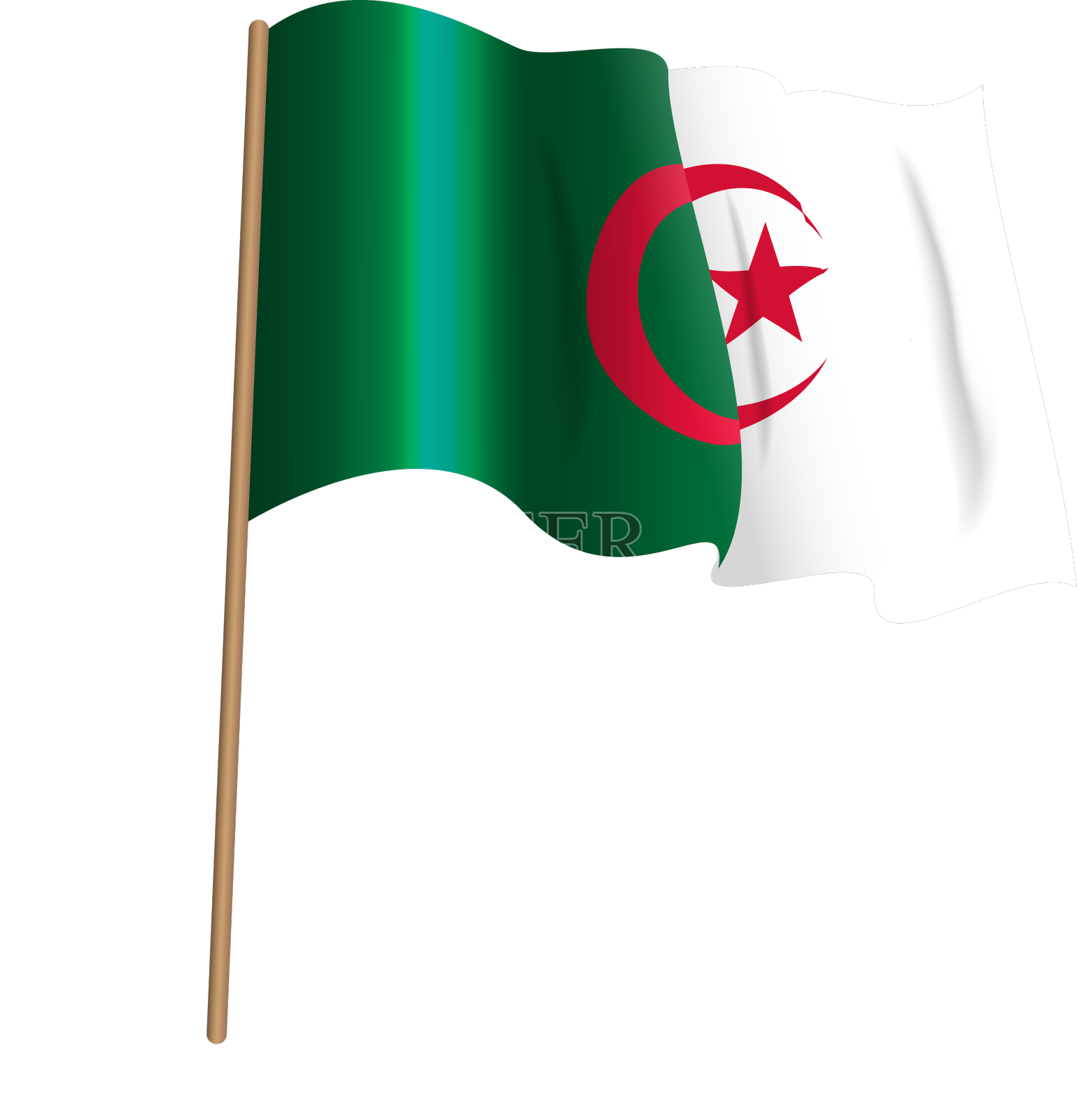 国家红旗白旗的王国设计元素图片