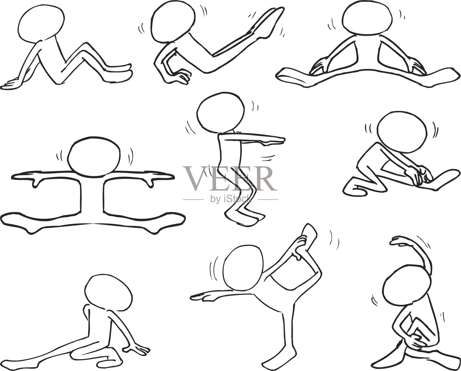 不知名的人物插画图片素材