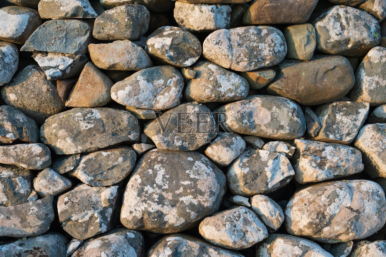 干石墙细节，威尔士，英国照片摄影图片