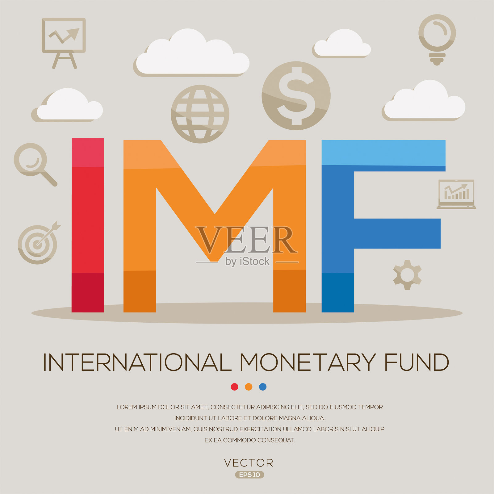 国际货币基金组织插画图片素材